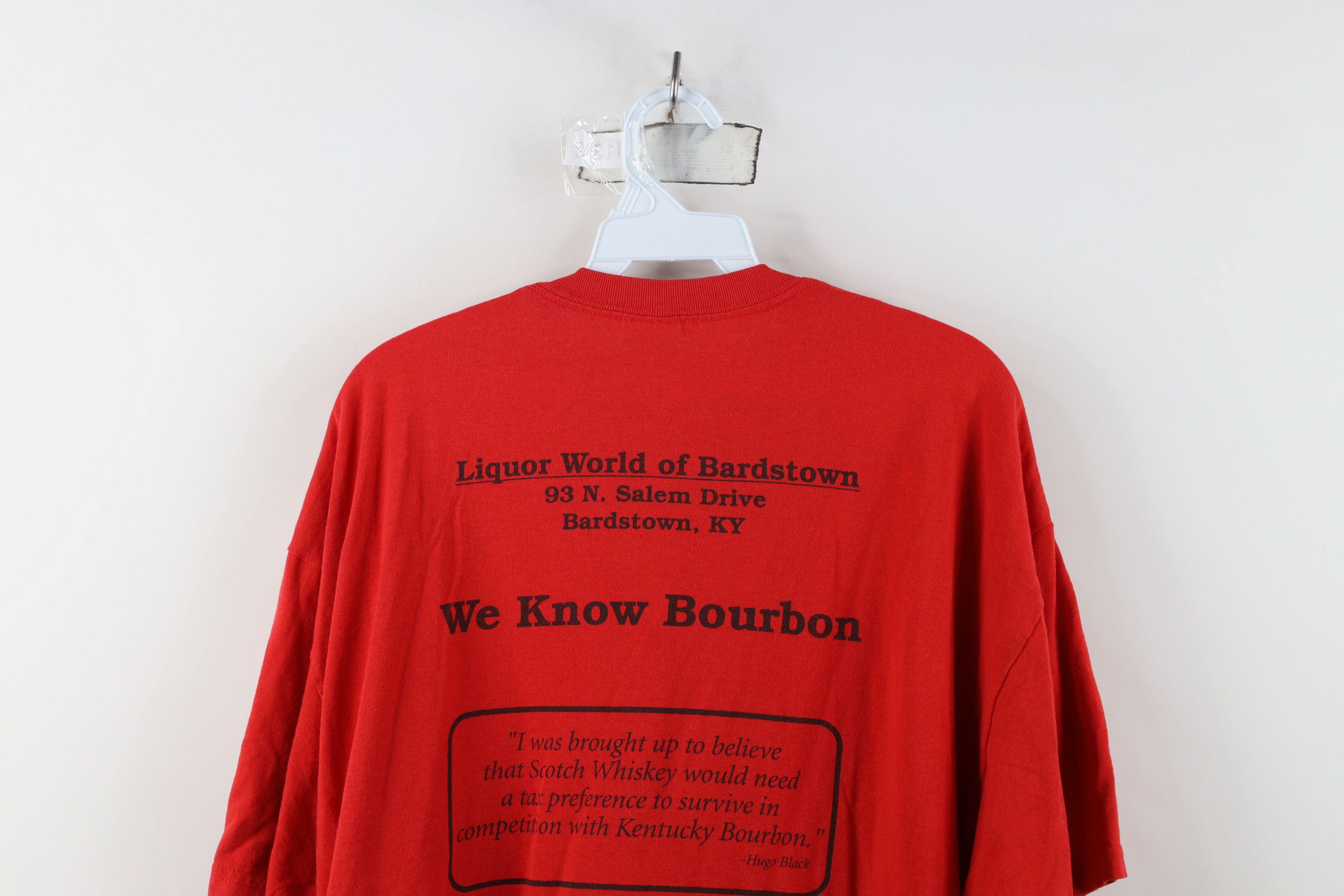 Vintage Vintage Y2K Streetwear World Bardstown Kentucky T-Shirt Red Size US XL / EU 56 / 4 - 13 Thumbnail