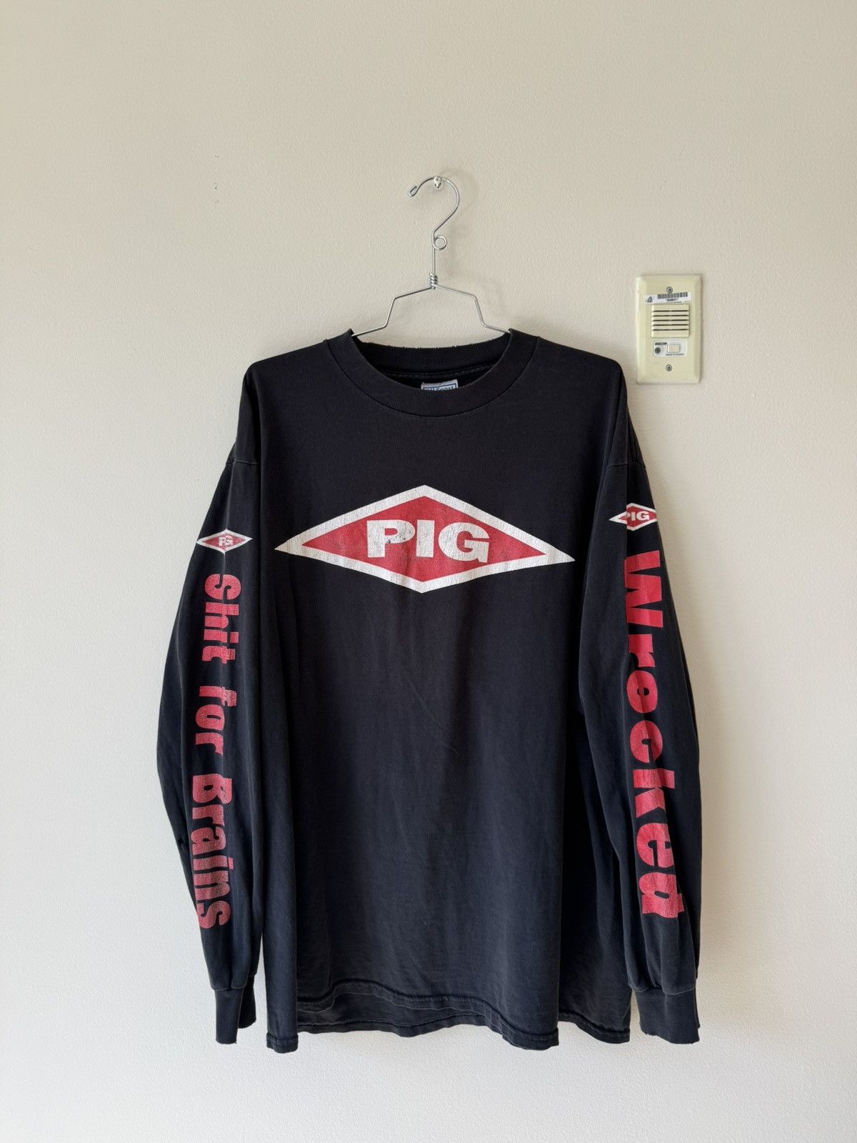 Vintage 97's PIG Raymond Watts "Red Raw & Sore" Longsleeve XL Size US XL / EU 56 / 4 - 1 Thumbnail