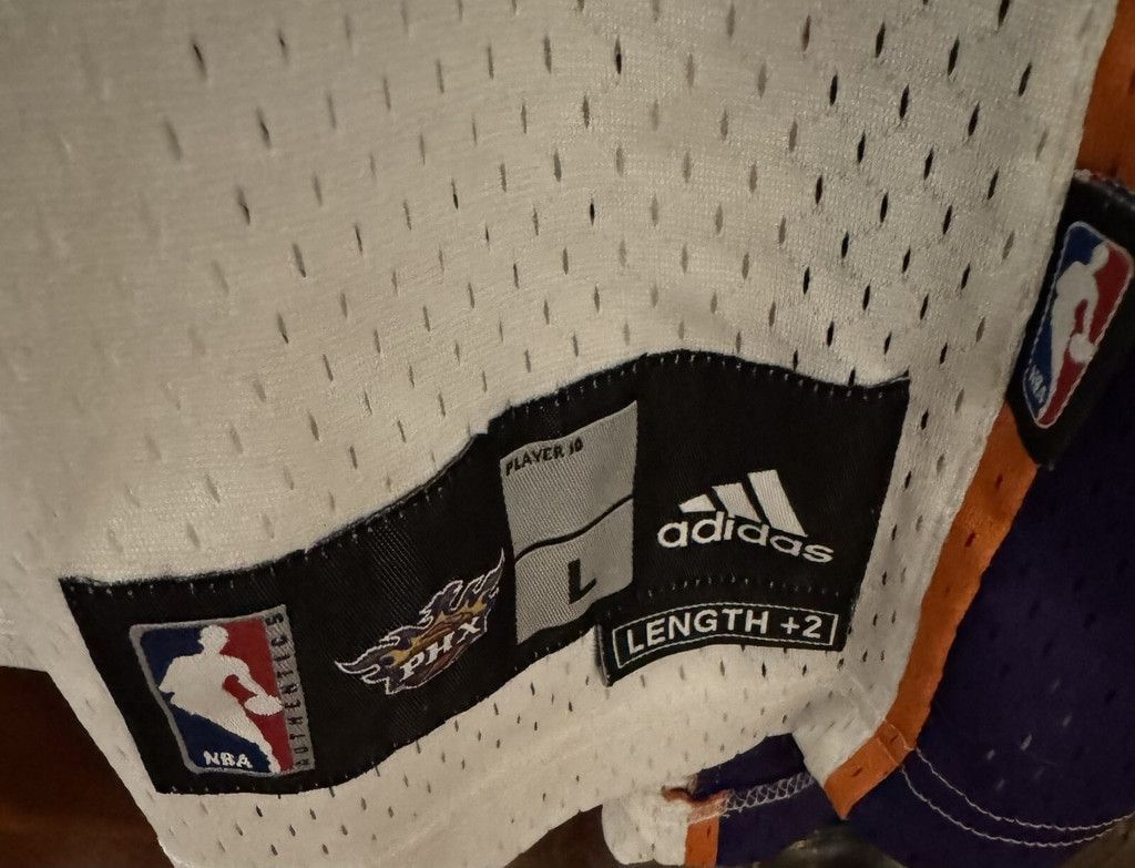Adidas Phoenix Suns Steve Nash #13 Adidas Jersey White Men Sz L Size US L / EU 52-54 / 3 - 4 Thumbnail