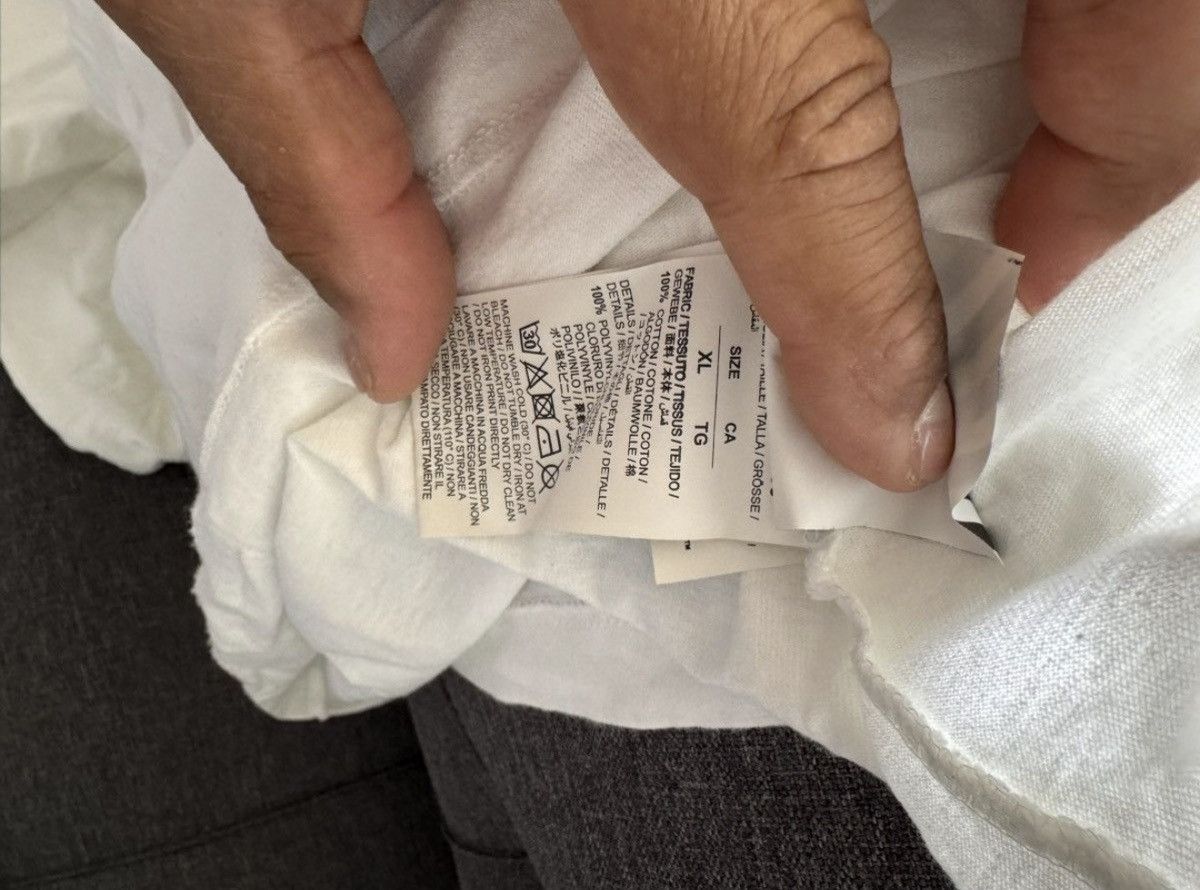 Off-White Off-White Temperature “Fire Line” Tape Tee White XL Size US XL / EU 56 / 4 - 7 Thumbnail