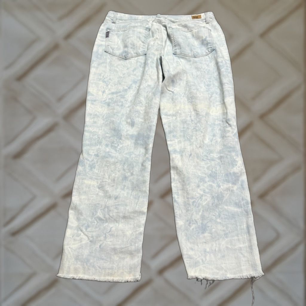 Paige Paige Hoxton Ankle Peg Denim Jeans Womens 30 Regular High Rise Acid Wash Blue 5-Pocket City Grunge Jeans Womens Size 30" / US 8 / IT 44 - 1 Thumbnail