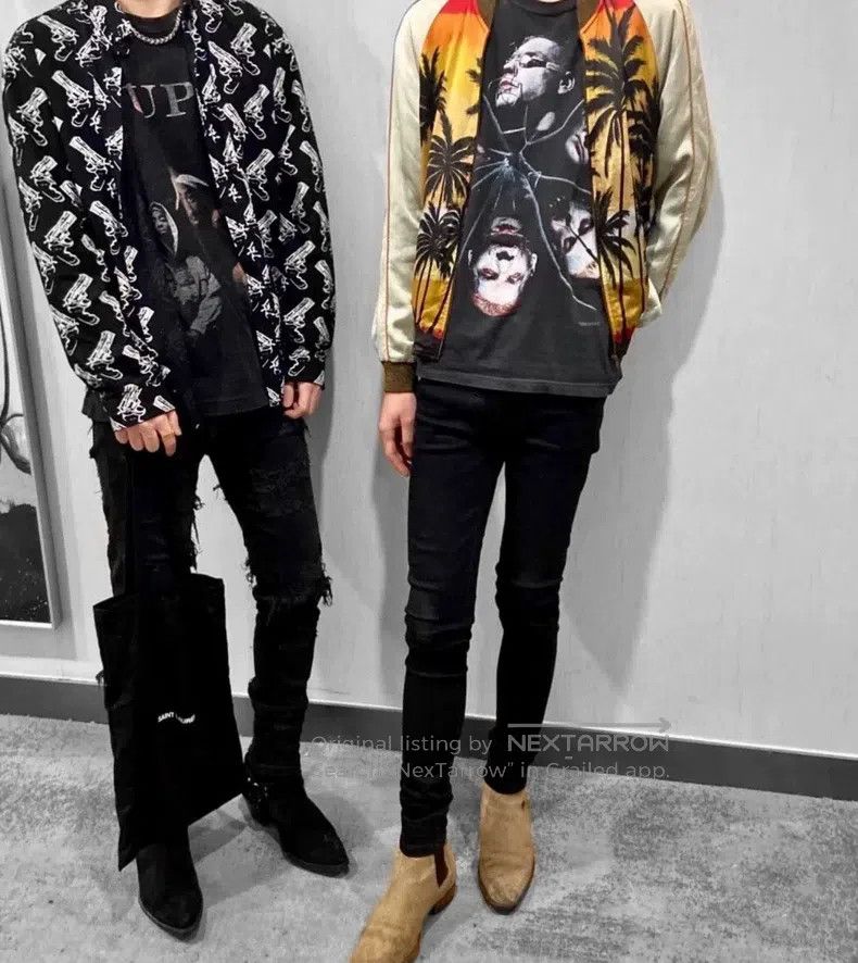Saint Laurent Paris Saint Laurent Paris size 37 Mulberry Silk Black and White Size US S / EU 44-46 / 1 - 8 Thumbnail