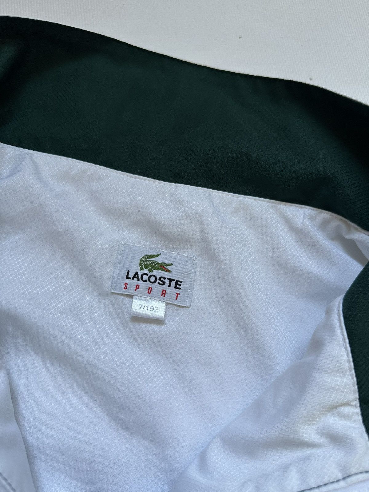 Lacoste Vintage Lacoste Full Zip Nylon Jacket Size US XL / EU 56 / 4 - 8 Thumbnail