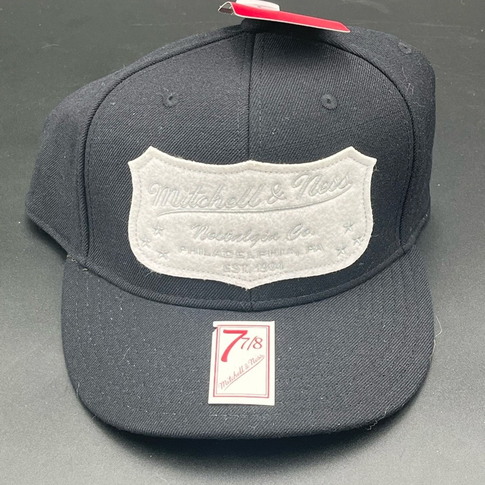 Mitchell & Ness Mitchell and Ness Black and White Patch Hat Fitted 7 7/8 Size ONE SIZE - 1 Thumbnail