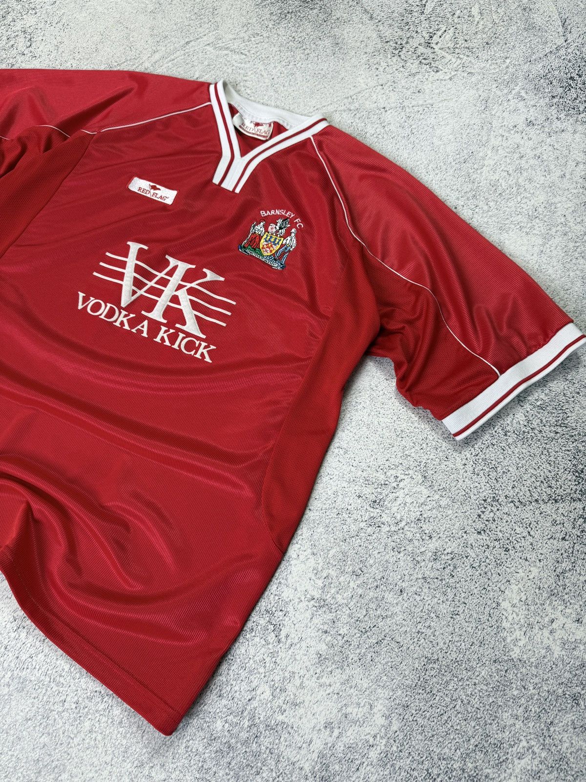 Vintage Vintage Red Flag Barnsley FC 2003-04 Home Football Shirt Size US L / EU 52-54 / 3 - 3 Thumbnail