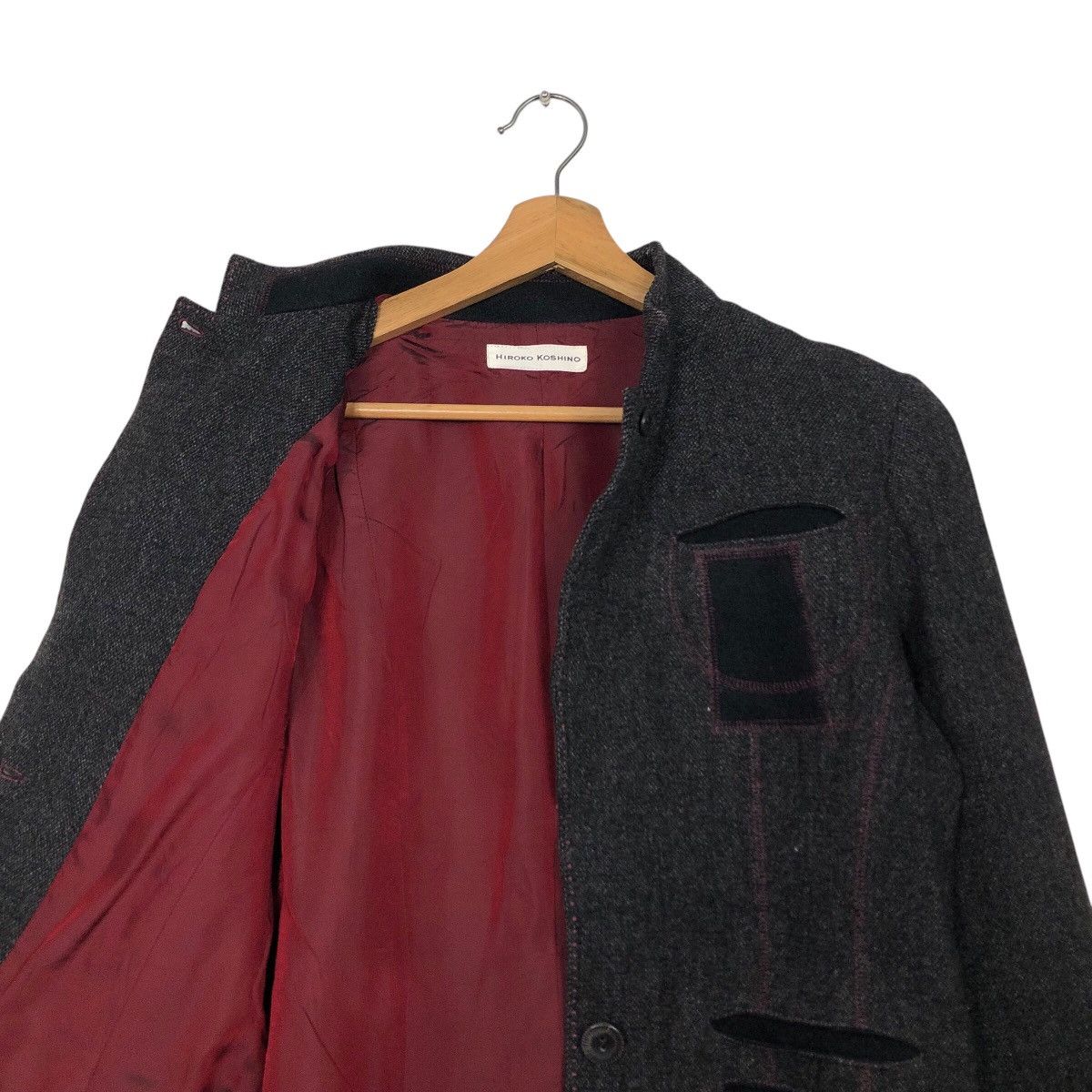 Hiroko Koshino Homme × Japanese Brand 📌Vintage Cropped Jacket Runway Hiroko Koshino Issey Miyake Size M / US 6-8 / IT 42-44 - 13 Thumbnail
