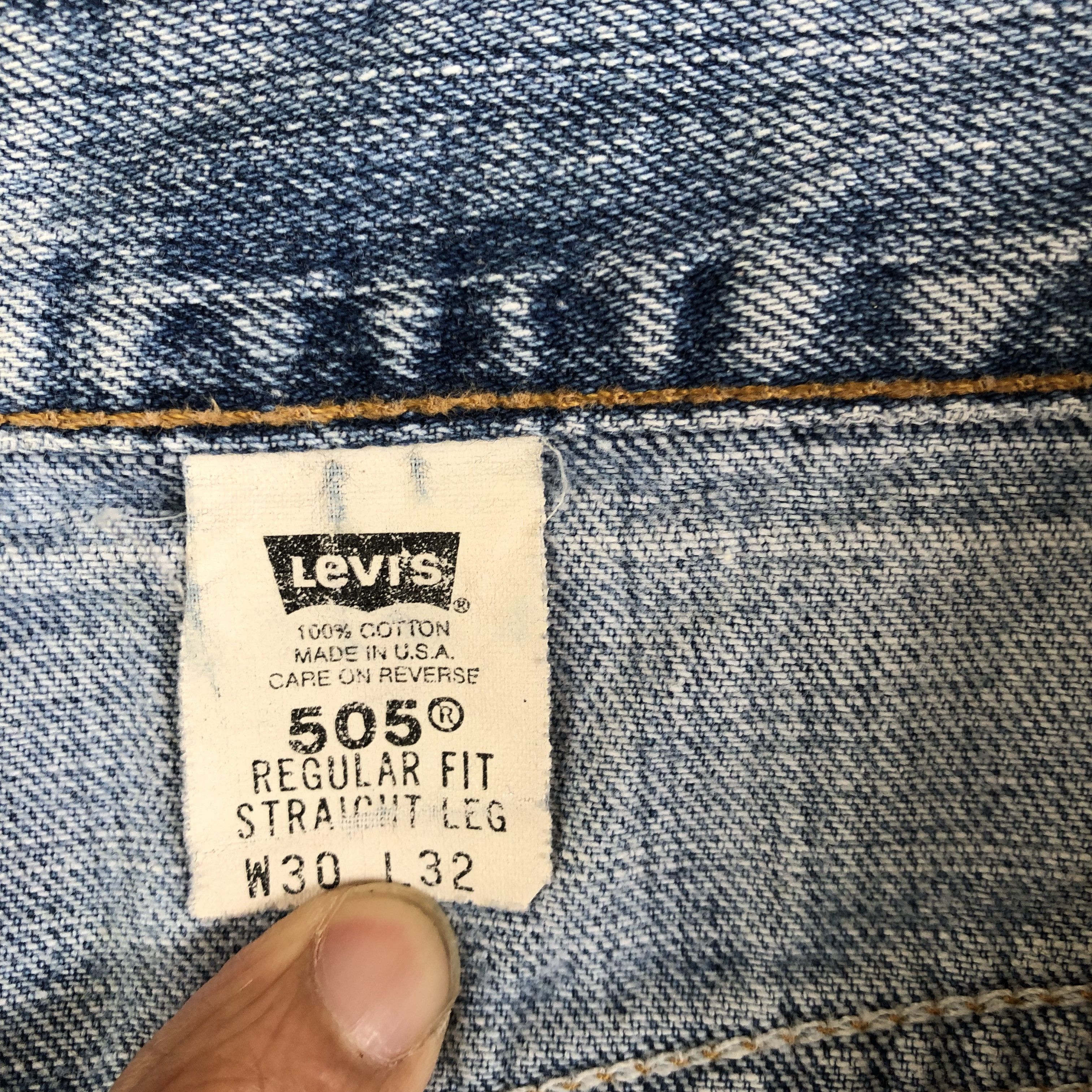 Levi's Vintage Levis 505 Distressed Sun Faded Jeans Levi's Denim Size 28" / US 6 / IT 42 - 9 Thumbnail