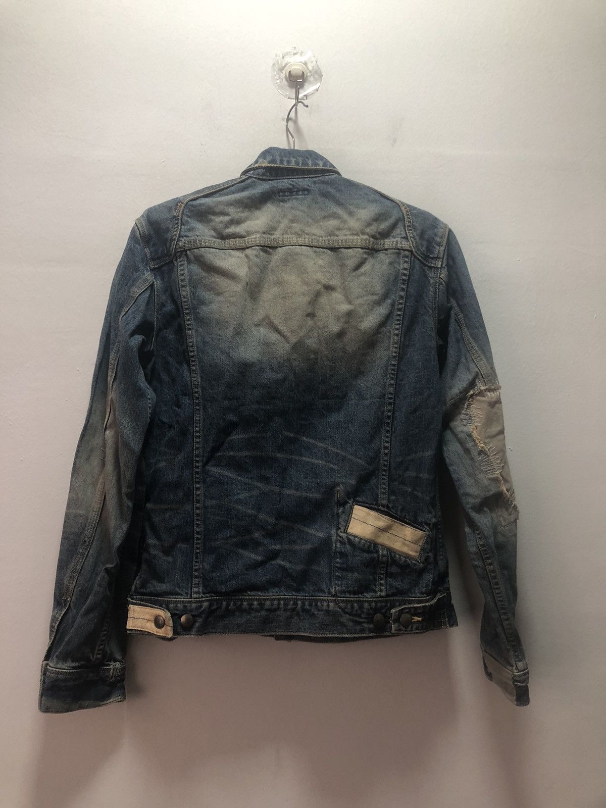 Paul Smith × R.Newbold R NEWBOLD Denim Jacket Distressed Patchwork Size US L / EU 52-54 / 3 - 8 Thumbnail