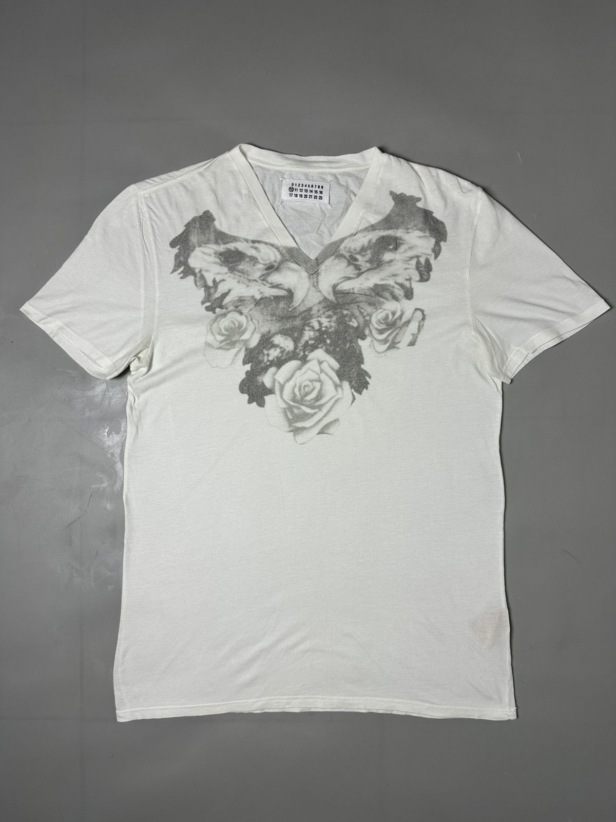 Maison Margiela Maison Margiela 2010 “Eagle & Rose” Trompe L’Oeil Tee Size US M / EU 48-50 / 2 - 1 Thumbnail