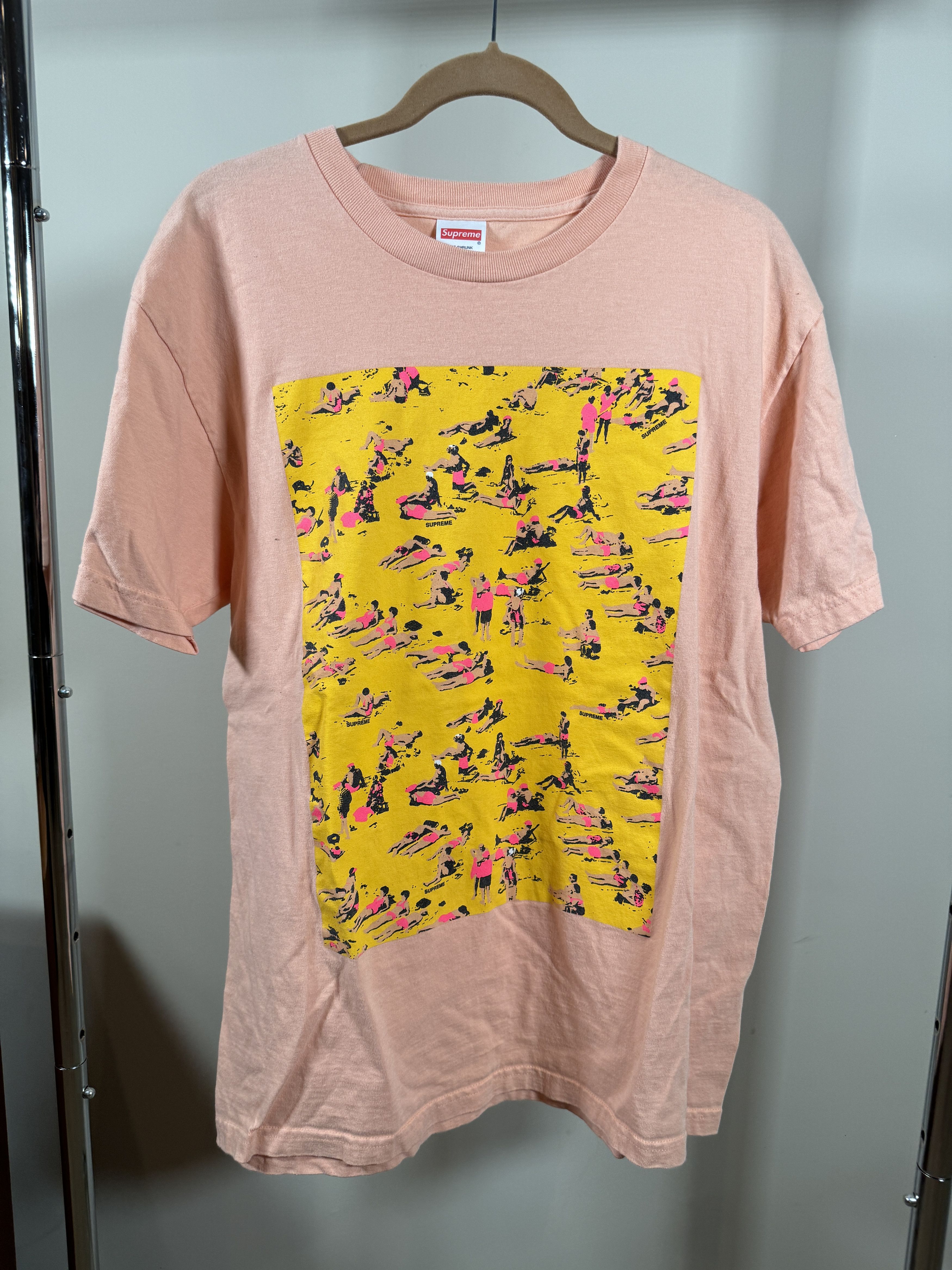 Supreme SS16 Beach Tee グレー (Supremeステッカー付き) Supreme SS16 Beach Tee グレー (Supremeステッカー付き