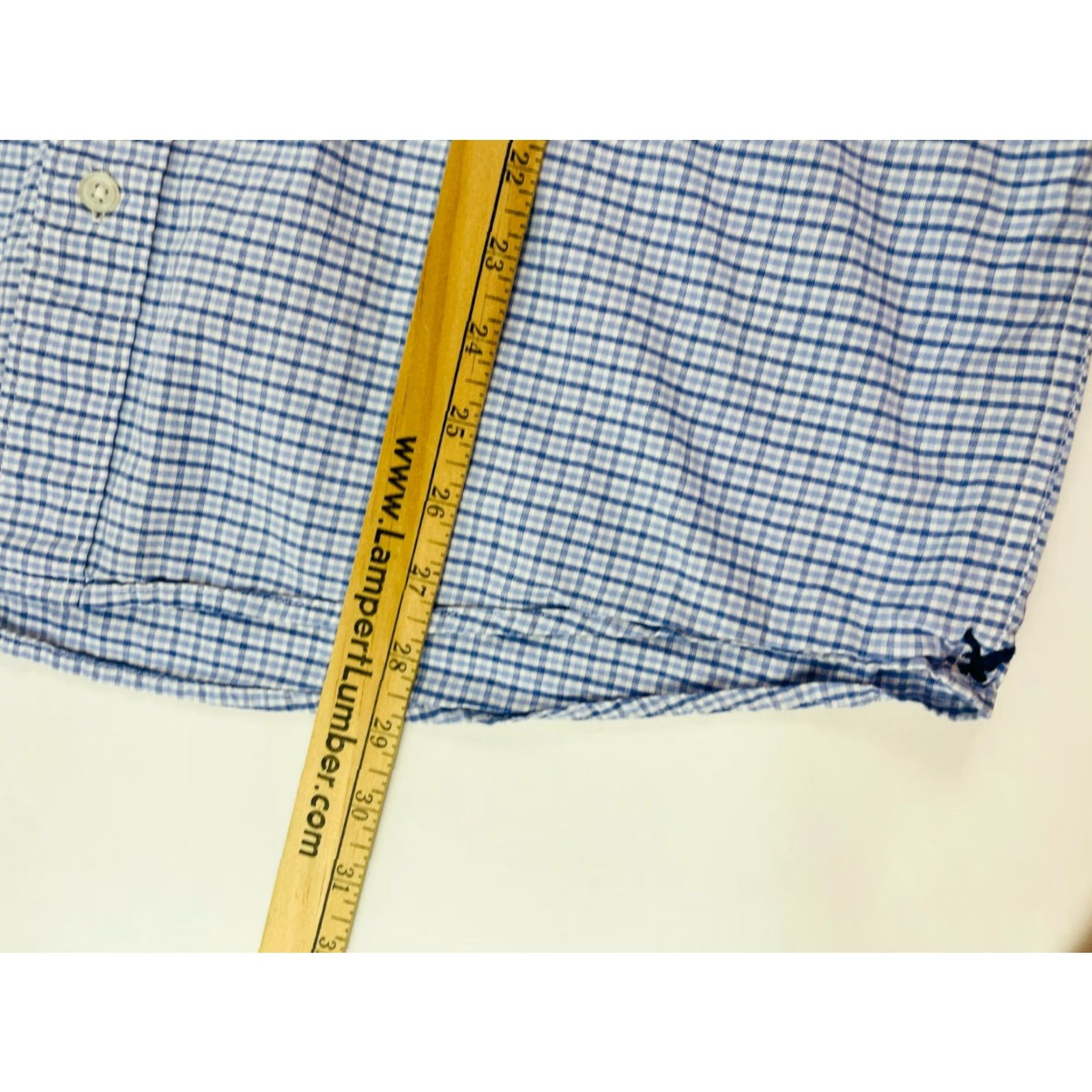 American Eagle Outfitters American Eagle Outfitters Shirt Mens Adult Large Blue Check Button-Up Long Sleeve Cotton Size US L / EU 52-54 / 3 - 5 Thumbnail