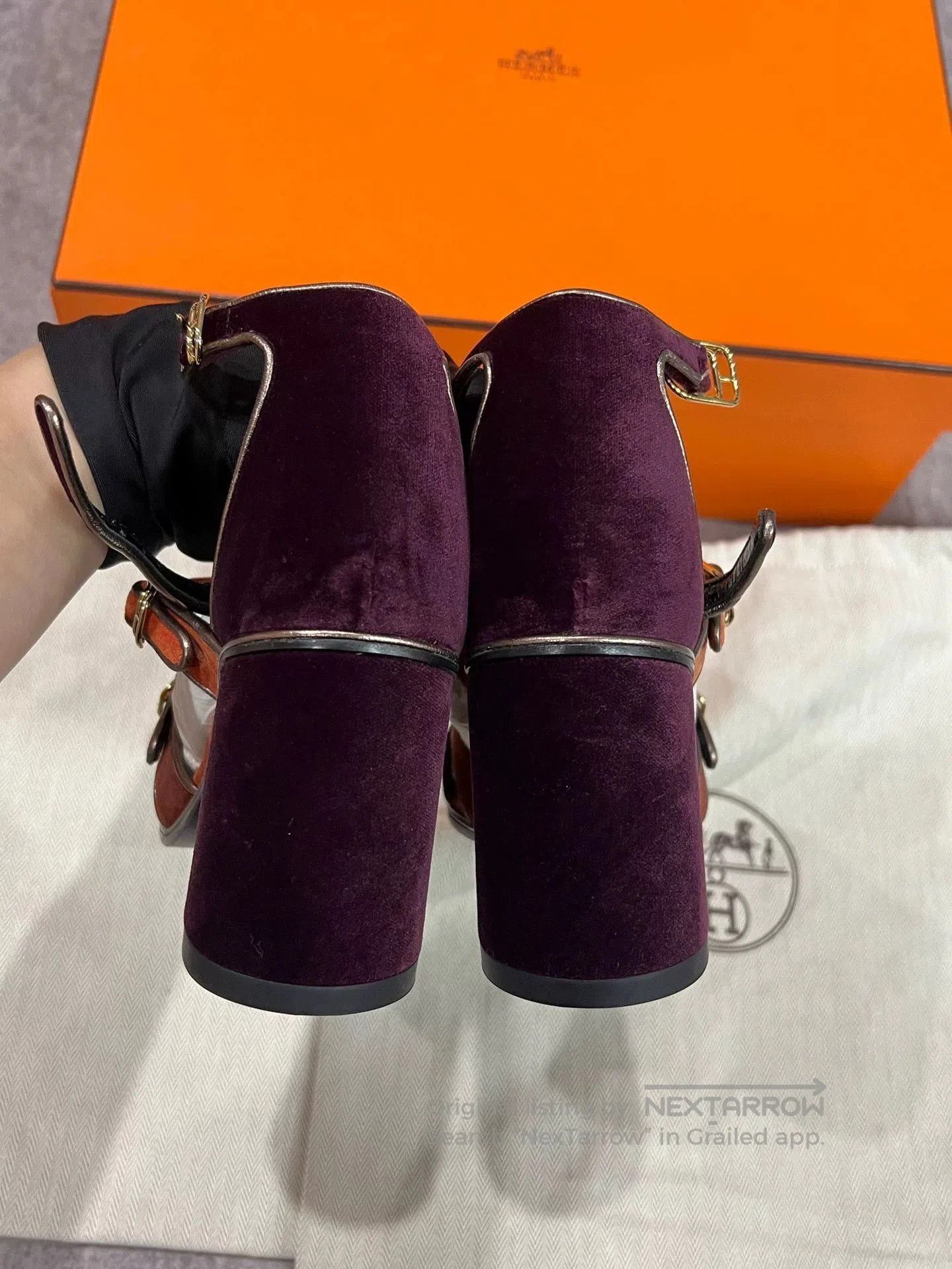 Hermes Hermes Block Heel Sandals. Size US 5 / IT 35 - 5 Thumbnail