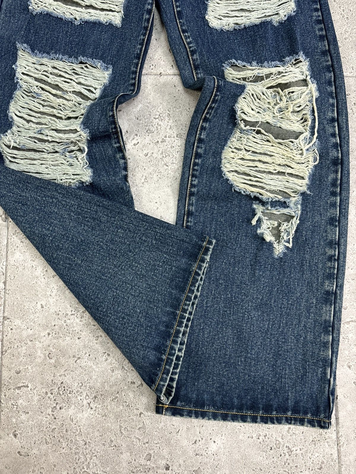 Diesel × If Six Was Nine × Japanese Brand Distressed Flare Denim Jeans Diesel Style 2000s Japanesse Size US 34 / EU 50 - 6 Thumbnail