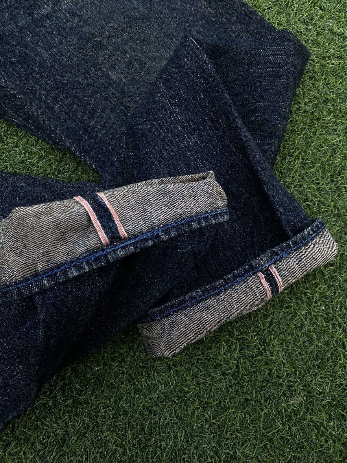 Evisu VINTAGE EVISU YAMANE WHITE SEA GULLS WITH PINK SELVEDGE Size US 32 / EU 48 - 13 Thumbnail