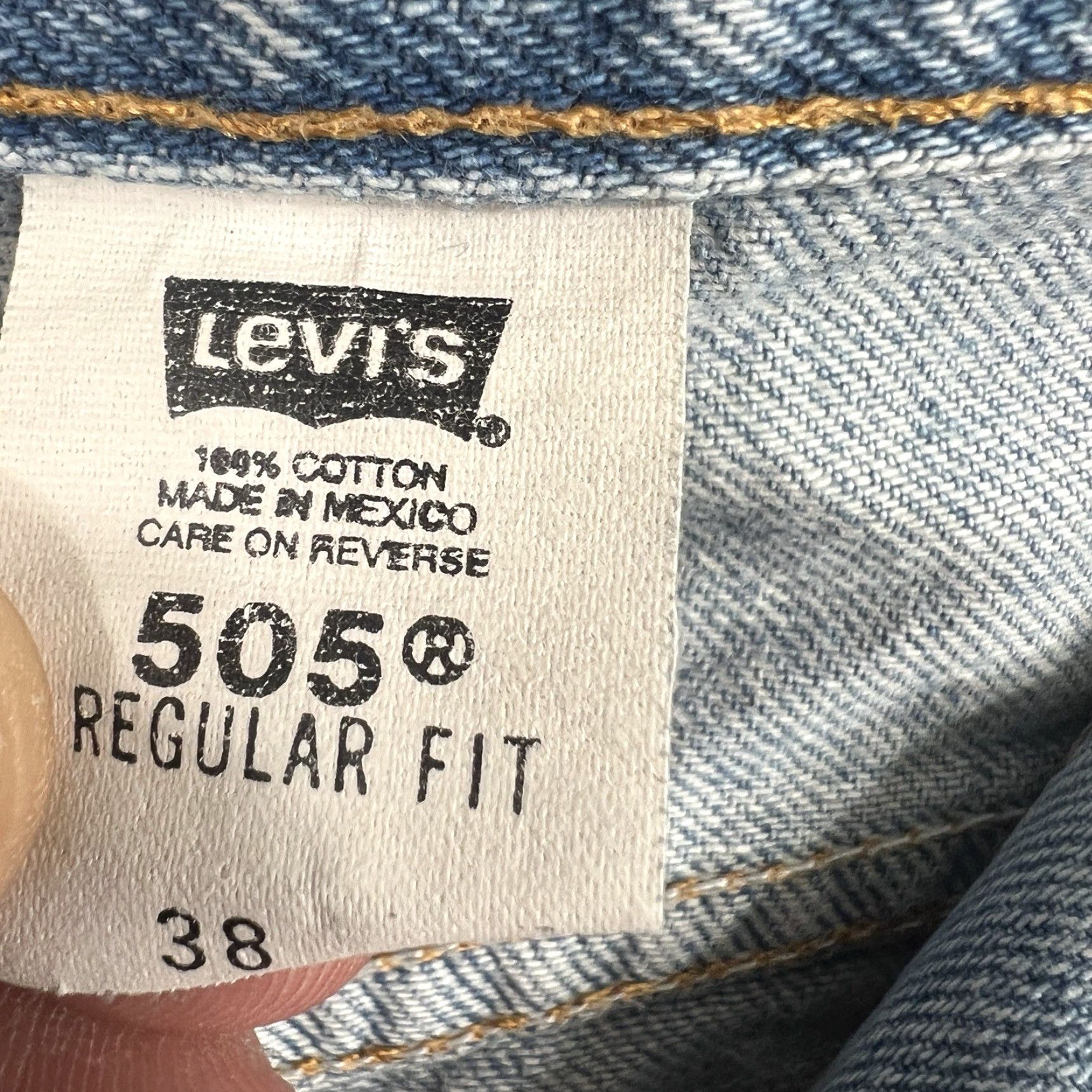 Levi's VINTAGE Levi's 505 Shorts 38 Regular Fit Light Wash Denim Skate Grunge 90s Mens Size US 38 / EU 54 - 6 Thumbnail
