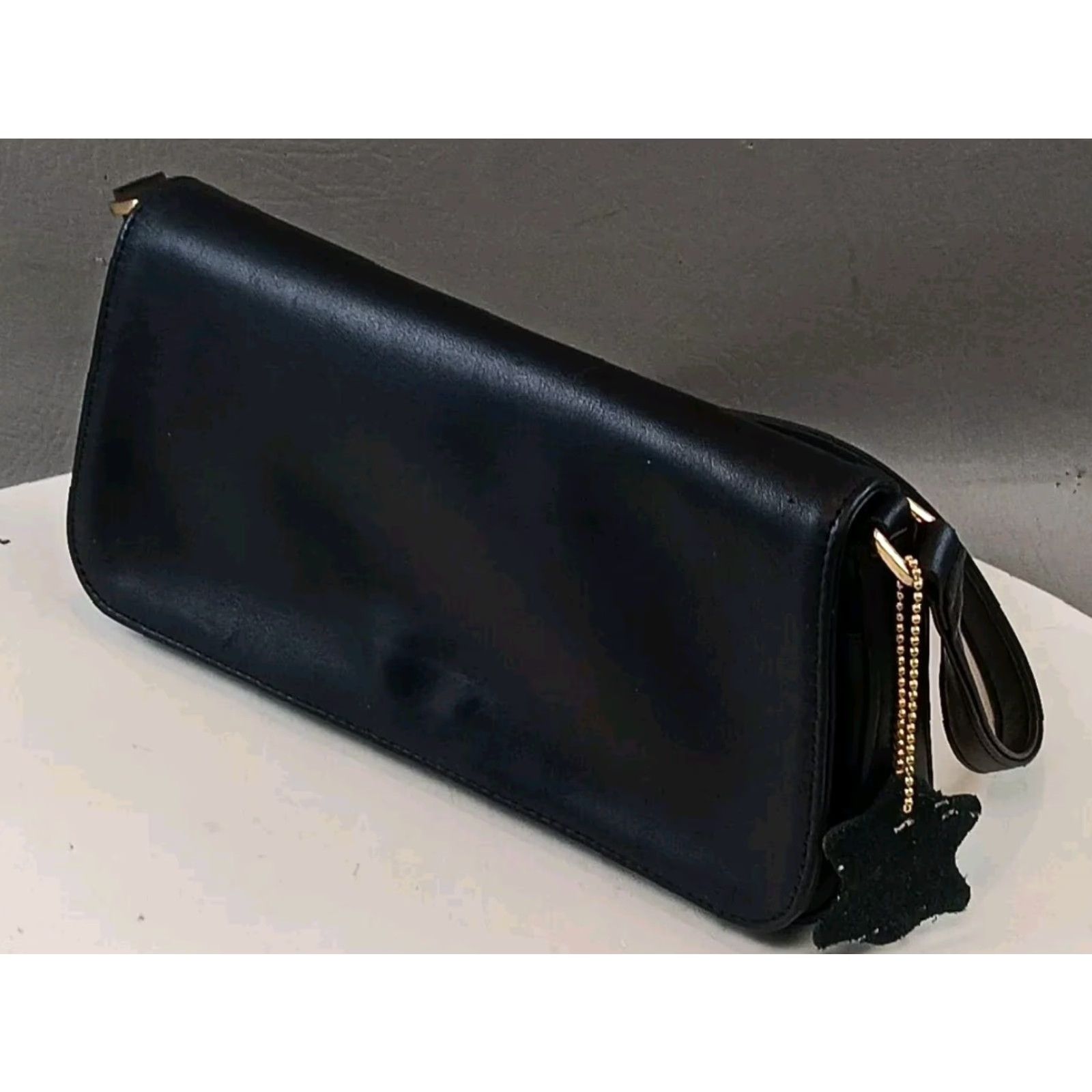 Giani Bernini Giani Bernini Shoulder Bag Black Leather Purse Clutch Small Women Formal Casual Vintage No Size ONE SIZE - 3 Thumbnail