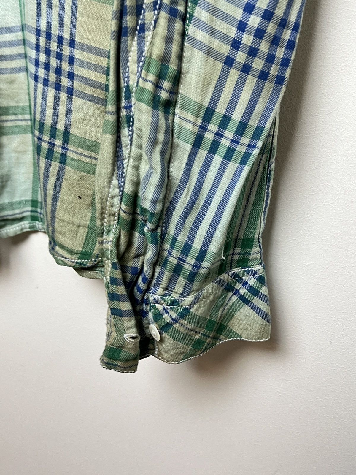 Acne Studios acne vintage travis plaid flannel shirt bleached tie dye y2k Size US M / EU 48-50 / 2 - 5 Thumbnail