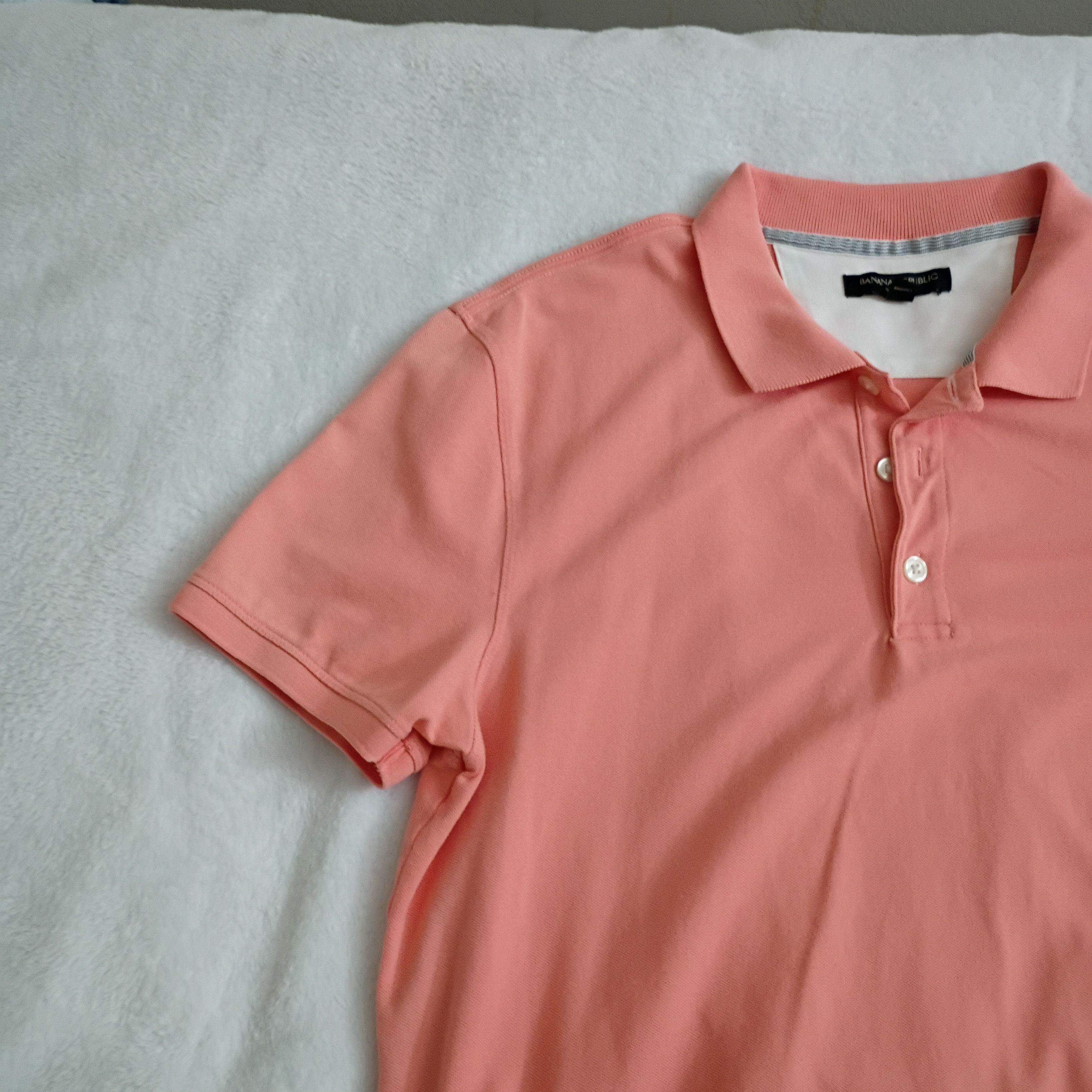 Other Adult Male Banana Republic Brand Polo T-Shirt USED Size US L / EU 52-54 / 3 - 5 Thumbnail