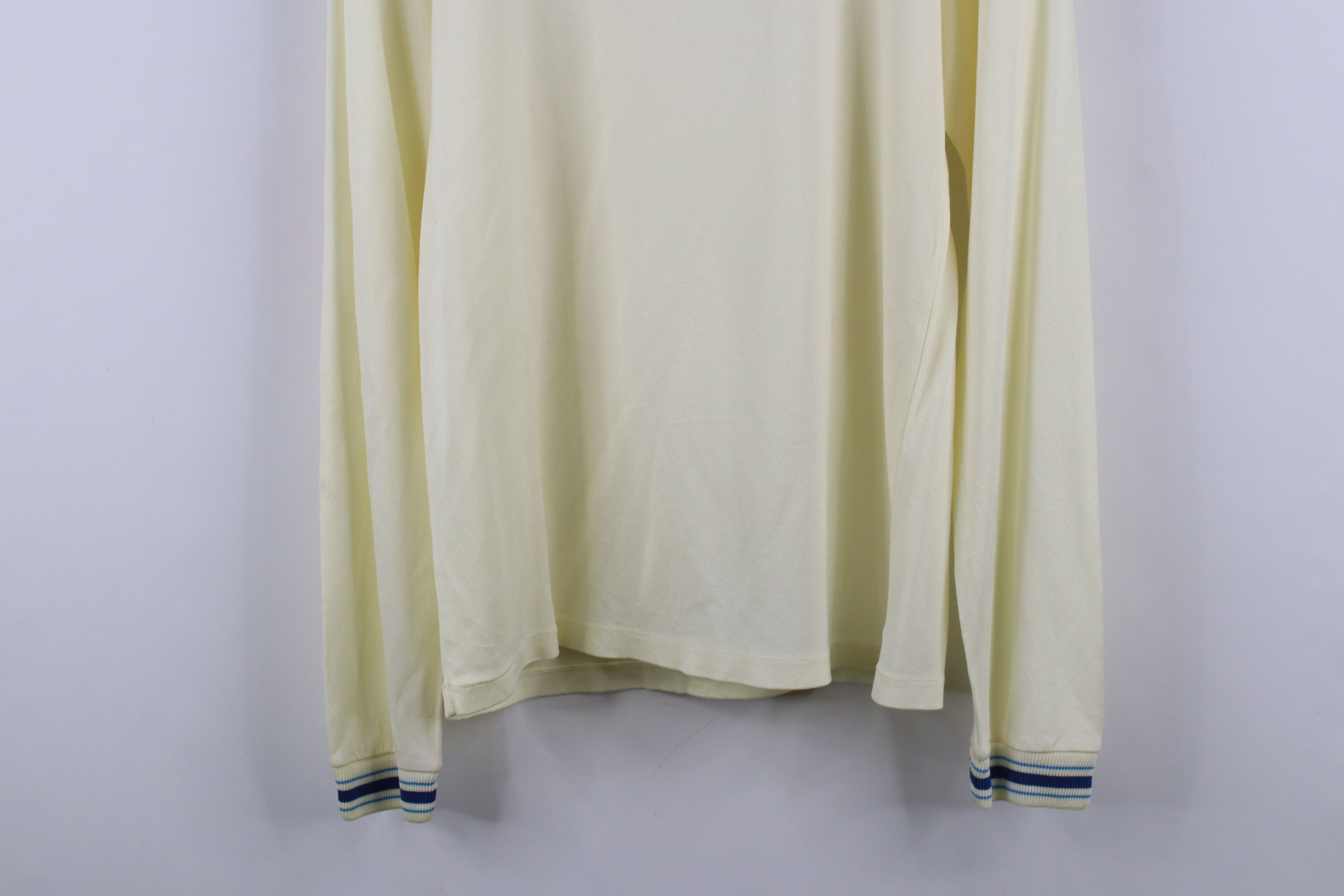 Vintage Vintage 60s 70s Streetwear Knit Long Sleeve T-Shirt Yellow Size US M / EU 48-50 / 2 - 14 Thumbnail