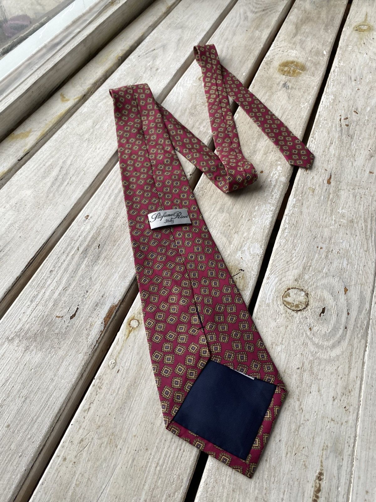 Designer × Stefano Ricci Stefano Ricci Men’s Tie Pure Silk Geometric Size ONE SIZE - 6 Thumbnail