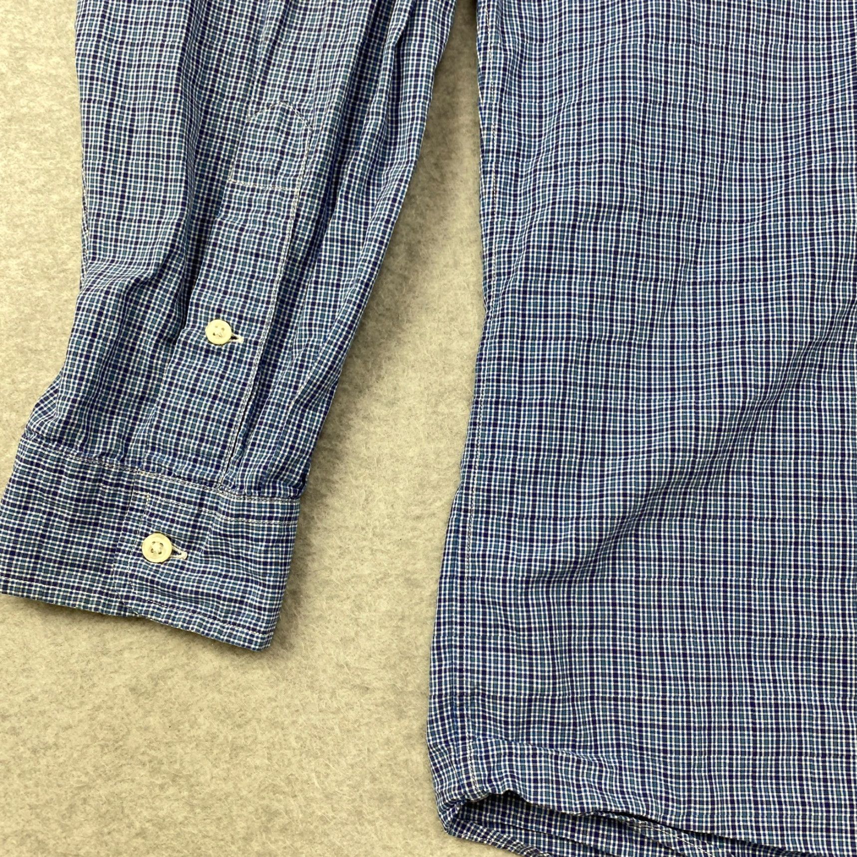 Ralph Lauren Ralph Lauren Blake Button-Down Shirt Mens XL Blue Check Plaid Long Sleeve Pocket Size US XL / EU 56 / 4 - 5 Thumbnail