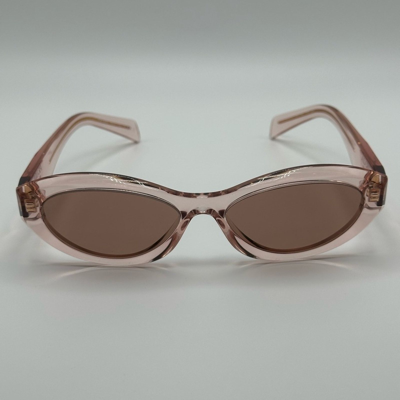 Prada NEW PRADA Symbol PR26ZS 19Q10D Transparent Peach/Light Brown Size ONE SIZE - 2 Thumbnail