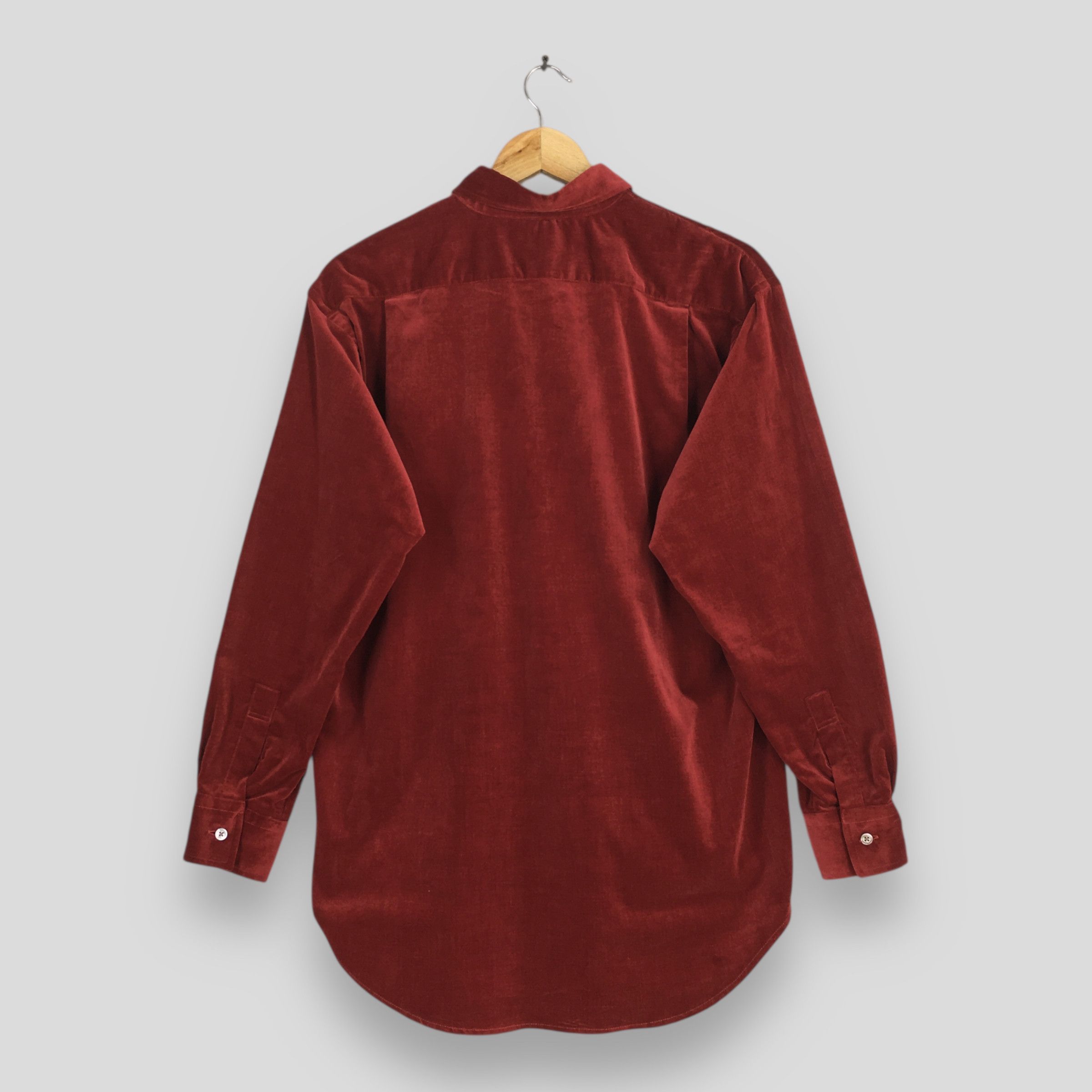 Paul Smith Vintage Paul Smith London Red Velvet Shirt Medium Size US M / EU 48-50 / 2 - 7 Thumbnail