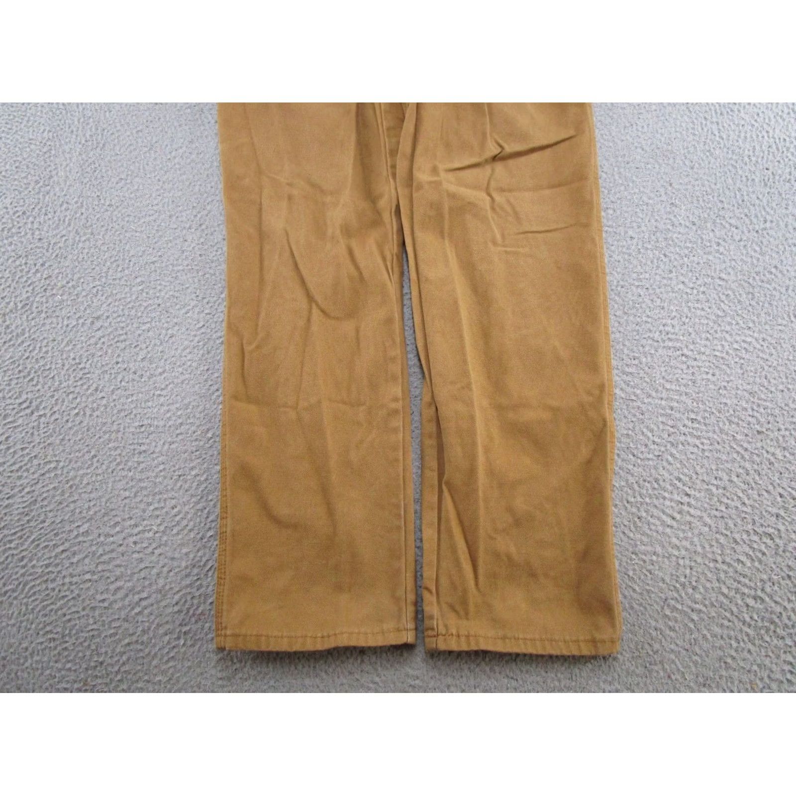 Dickies Dickies Work Wear Carpenter Style Pants Beige Canvas Size 32x33 Mens Regular 32in Inseam Straight Leg Canvas Workwear 90s Size US 32 / EU 48 - 2 Thumbnail