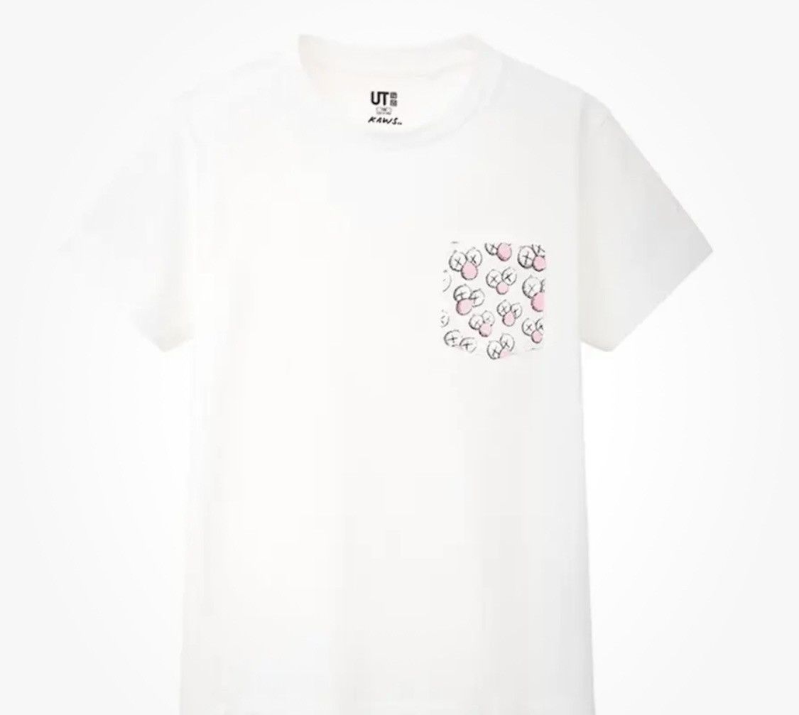 Kaws Kaws Uniqlo BFF Pocket Tee White Size Medium Size US M / EU 48-50 / 2 - 1 Thumbnail