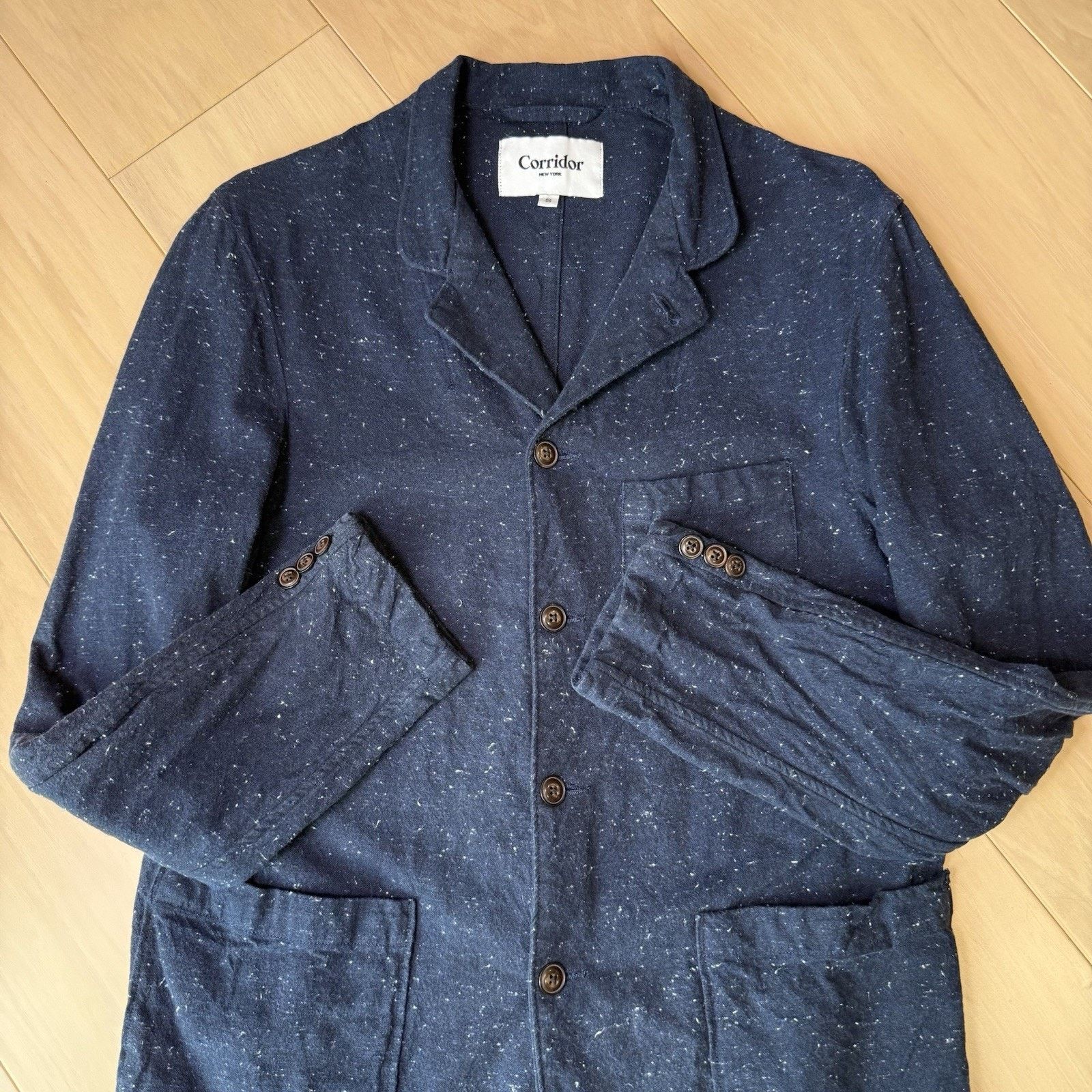 Corridor Corridor Chore Jacket Small Blue Speckled Lightweight Blazer Size US S / EU 44-46 / 1 - 5 Thumbnail