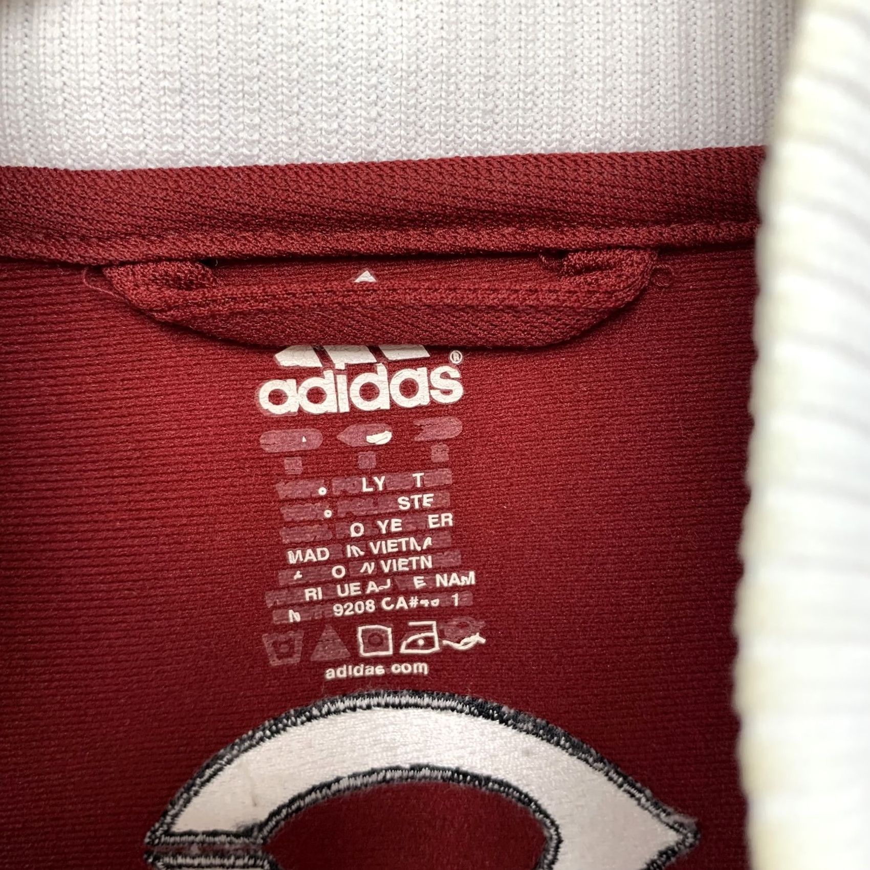 Adidas Adidas University Chicago Track Jacket Mens 2XL Maroon Embroidered Size US XXL / EU 58 / 5 - 4 Thumbnail