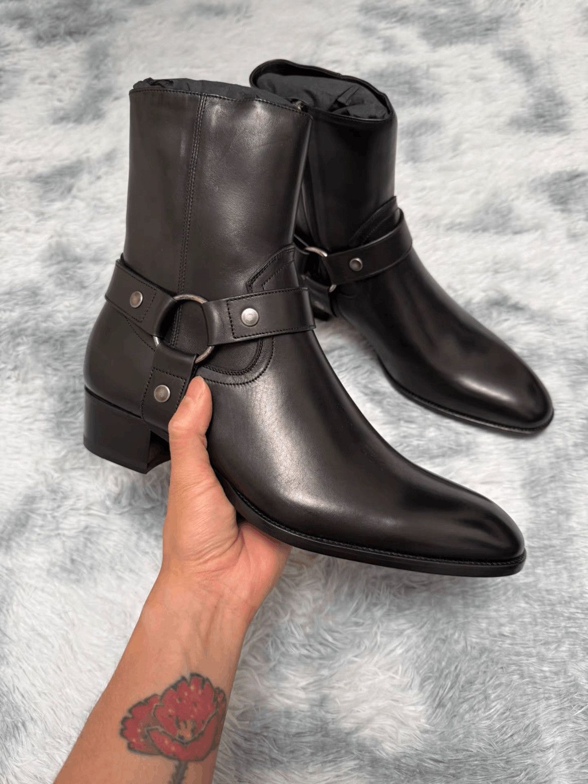 Saint Laurent Paris Saint Laurent Paris Sz 41 Saint Laurent Paris Metal Buckle Size US 8 / EU 41 - 1 Thumbnail