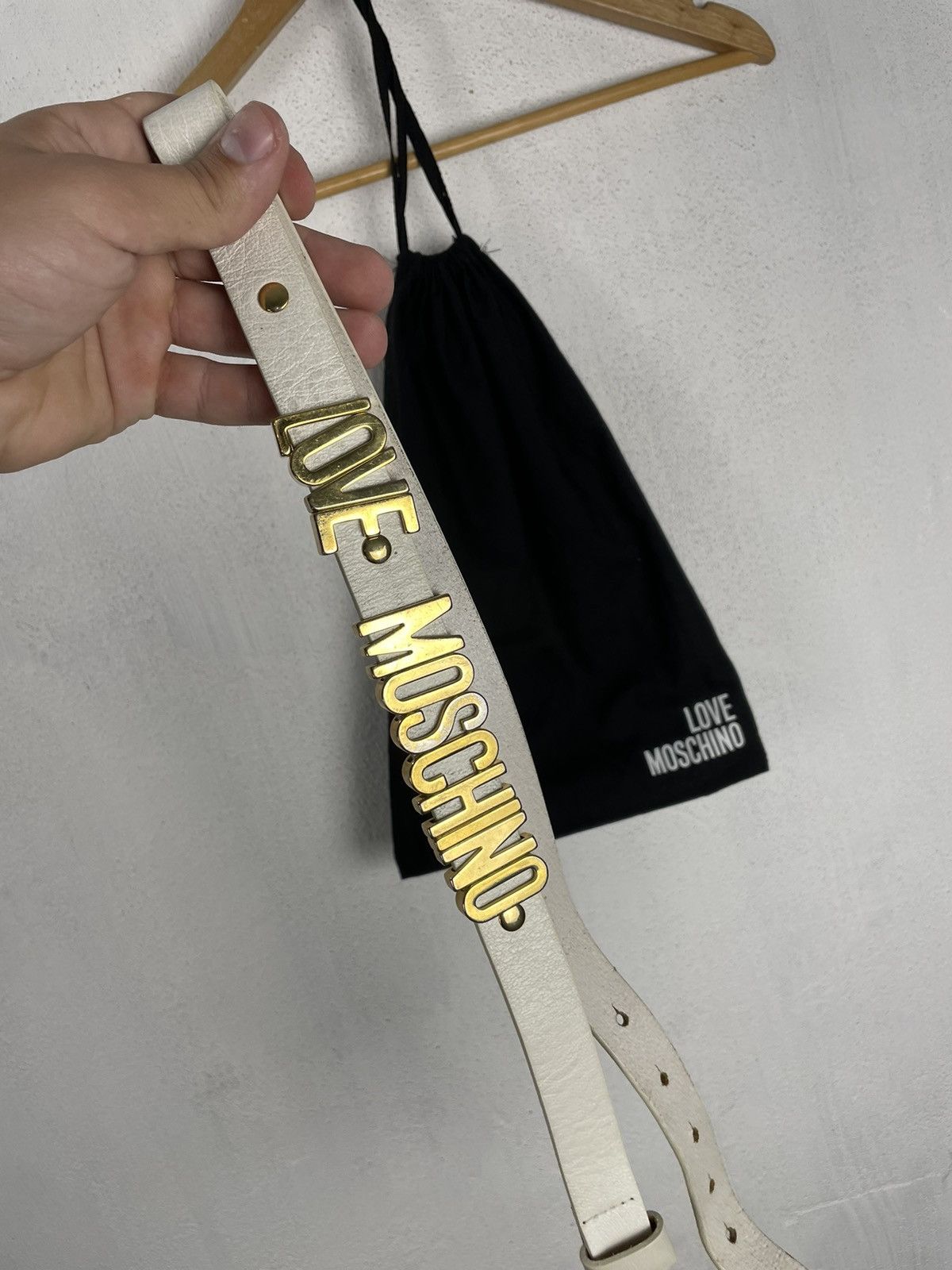 Moschino Love Moschino Y2K leather belt Size ONE SIZE - 1 Thumbnail