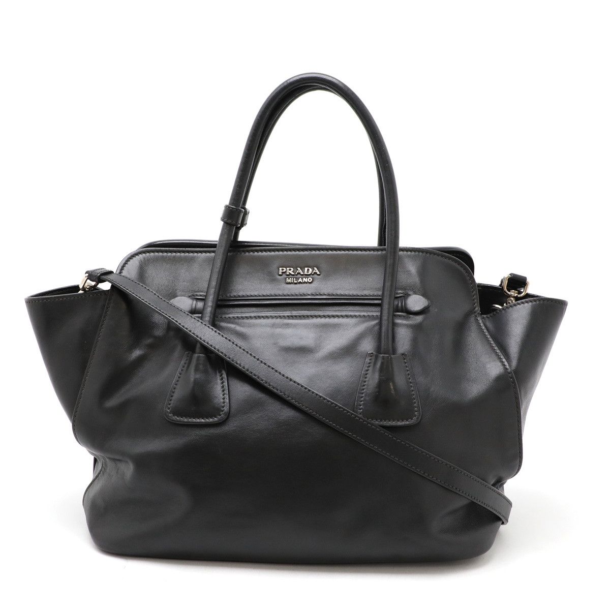 Prada Prada Prada Leather 2WAY Handbag Shoulder Bag BN2611 Leather Handbag BN2611 in Great Condition Size ONE SIZE - 1 Thumbnail