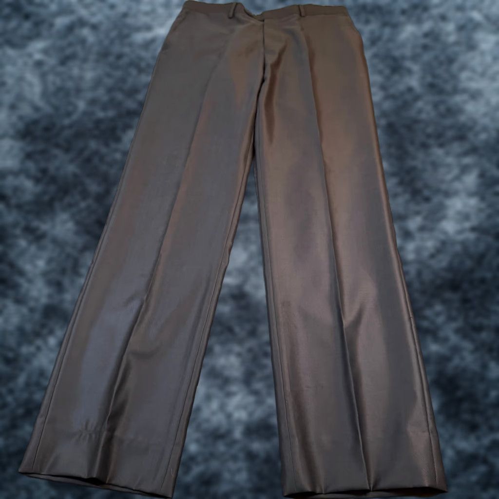 Zara Zara Man Dress Pants Men 32x33 Slim Flat Front Gray Dark Charcoal Trousers Business Formal Wedding Pants Size US 32 / EU 48 - 1 Thumbnail