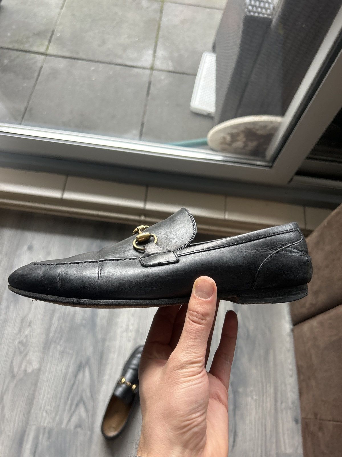 Gucci Black Horsebit Loafers in Leather Size US 7 / EU 40 - 11 Thumbnail