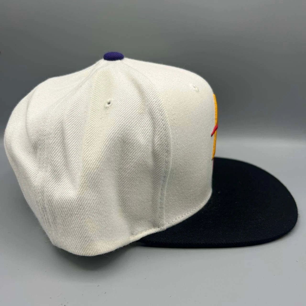 Mitchell & Ness Houston Rockets Hat Men White Black Embroidered Snap Back Size ONE SIZE - 7 Thumbnail