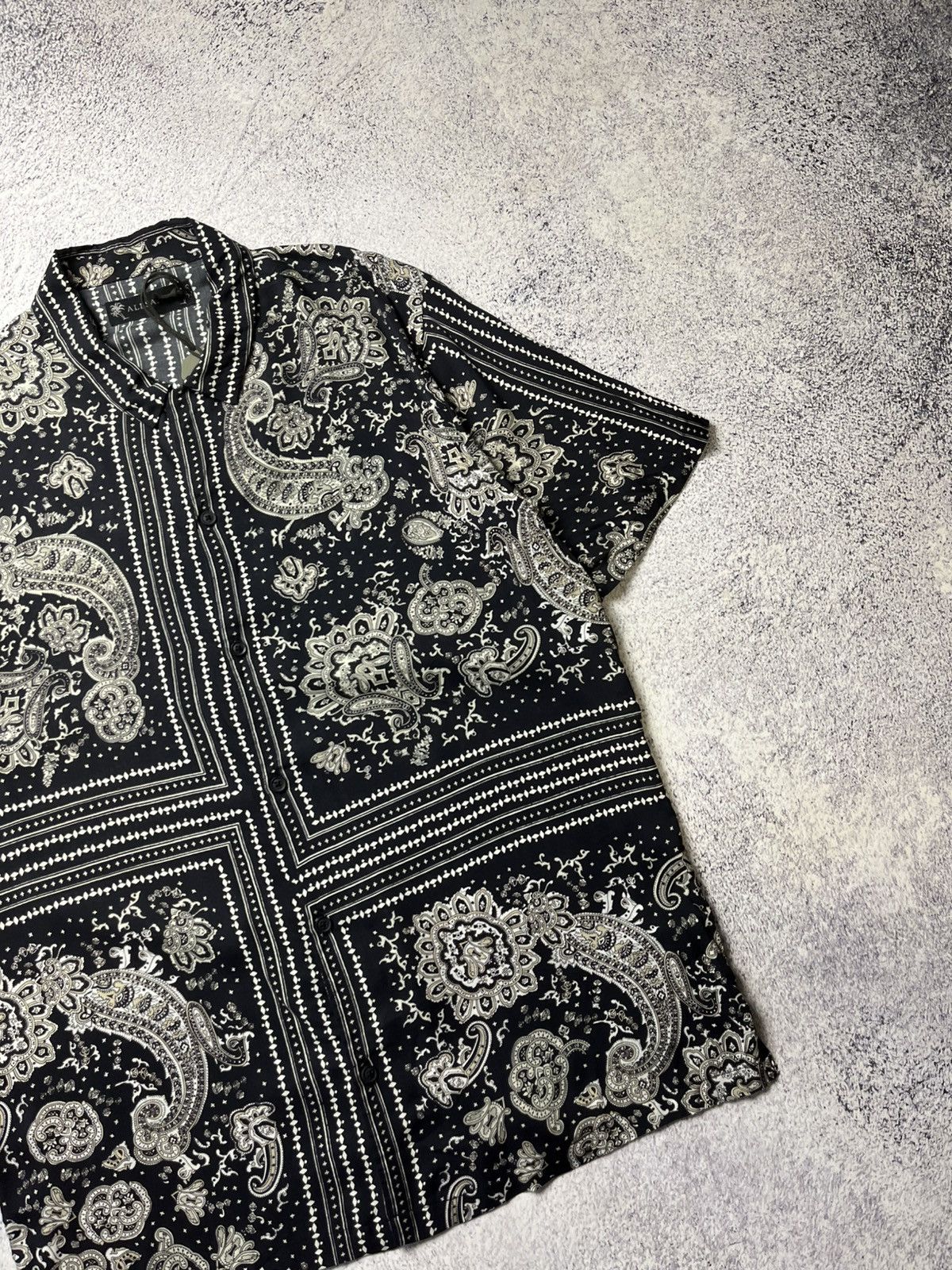 Allsaints Designer Allsaints Bandana Hawaii crazy oversize shirt Size US L / EU 52-54 / 3 - 9 Thumbnail