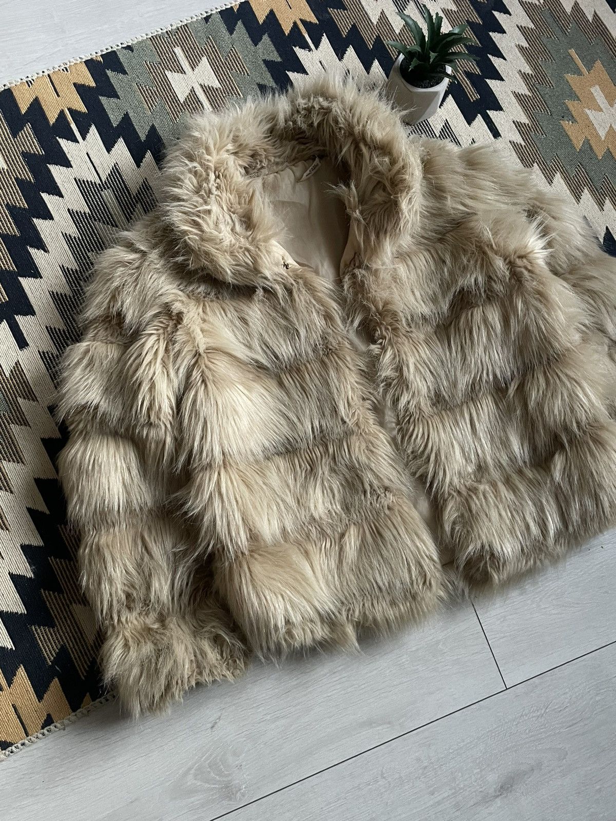 Vintage Vintage Y2K GD Paris Faux Fur Jacket Size S / US 4 / IT 40 - 4 Thumbnail