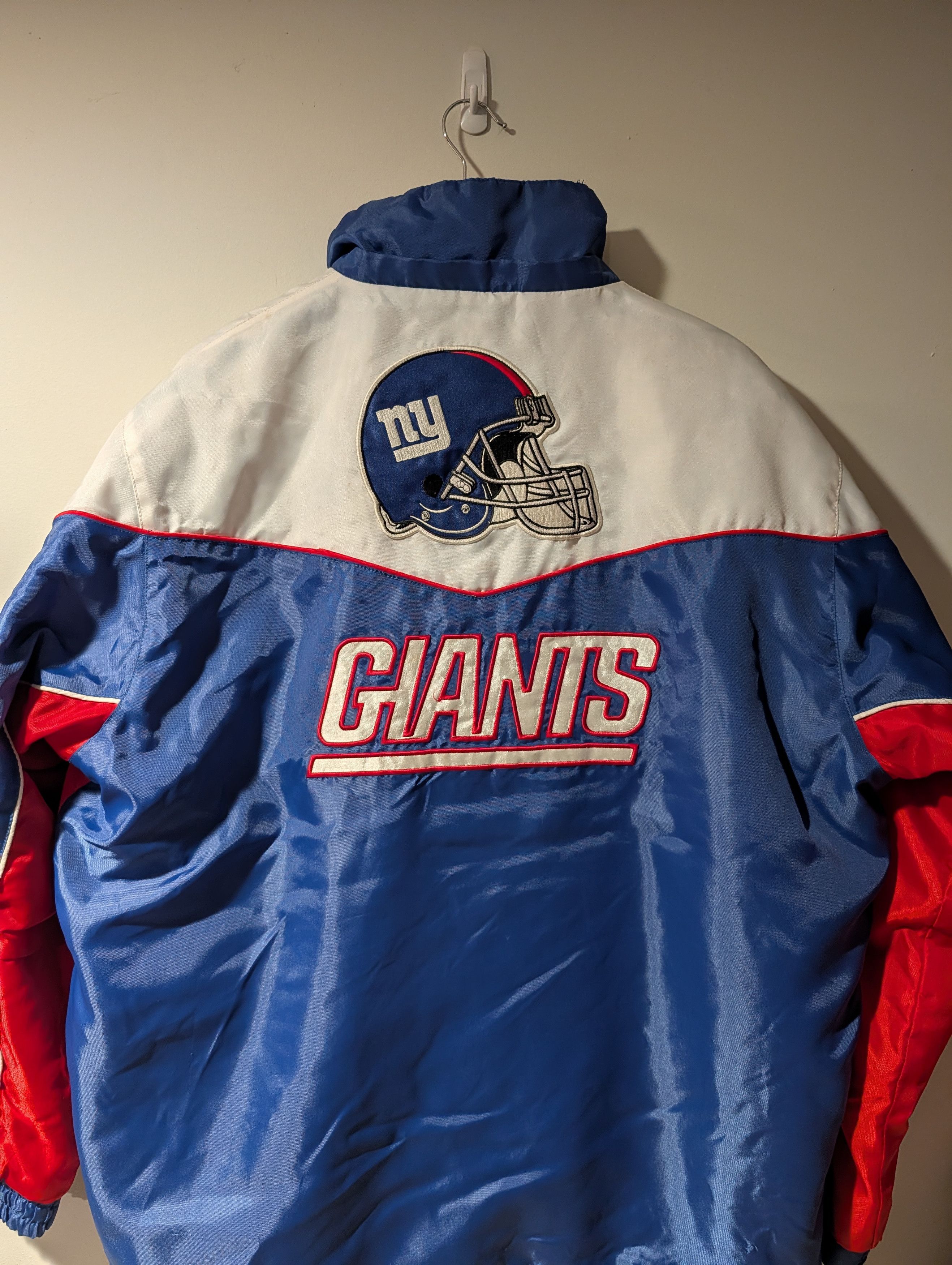 NFL Vtg New York Giants NFL Reversible Fleece Hooded Jacket Size US L / EU 52-54 / 3 - 1 Thumbnail