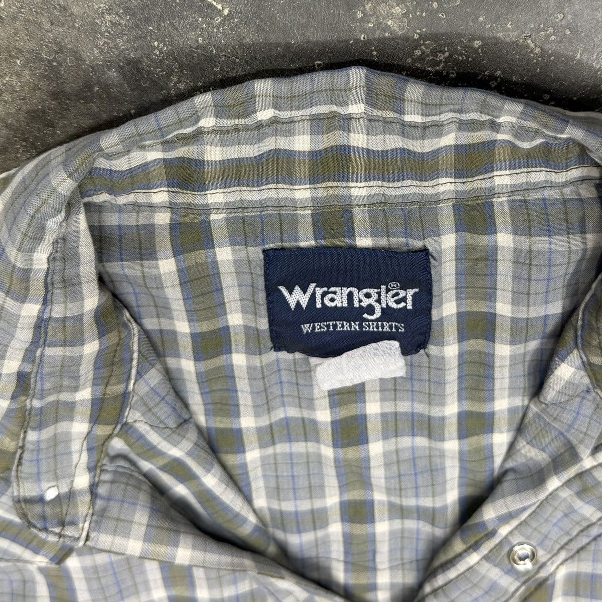 Wrangler Vintage Wrangler Brushpopper Pearl Snap Plaid Shirt Size US L / EU 52-54 / 3 - 5 Thumbnail