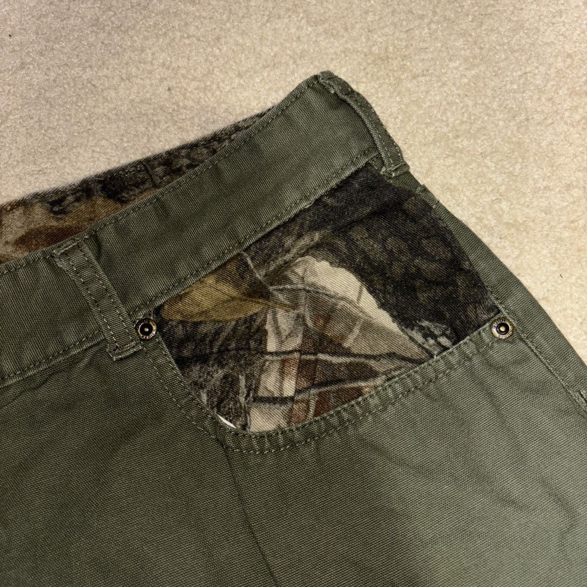 Guide Series Guide Series Pants Mens 38x30 Relaxed Fit Green Carpenter Size US 38 / EU 54 - 5 Thumbnail