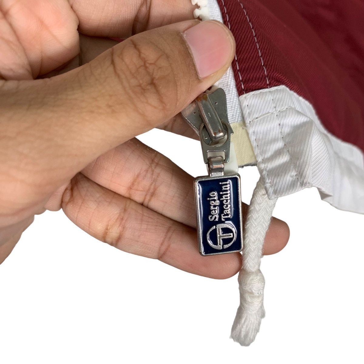 Sergio Tacchini SERGIO TACCHINI Red White Colorblock Light Jacket #1013-C45 Size US L / EU 52-54 / 3 - 12 Thumbnail