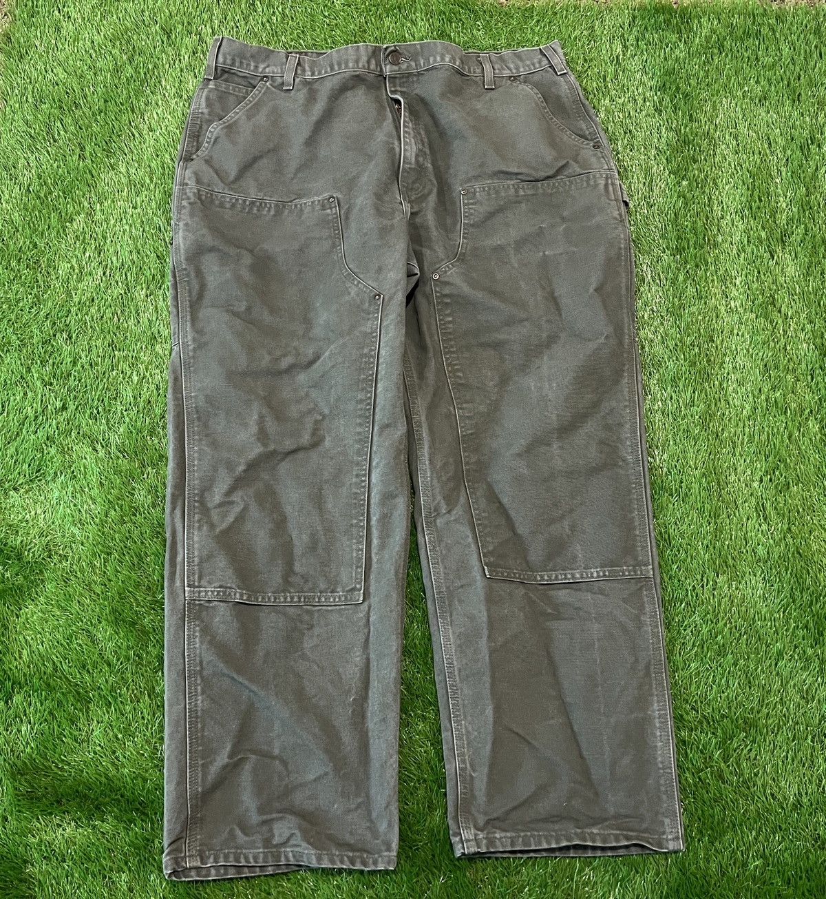 Carhartt CARHARTT B136-MOS LOOSE ORIGINAL FIT DOUBLE KNEE FADED PANTS Size US 42 / EU 58 - 1 Thumbnail