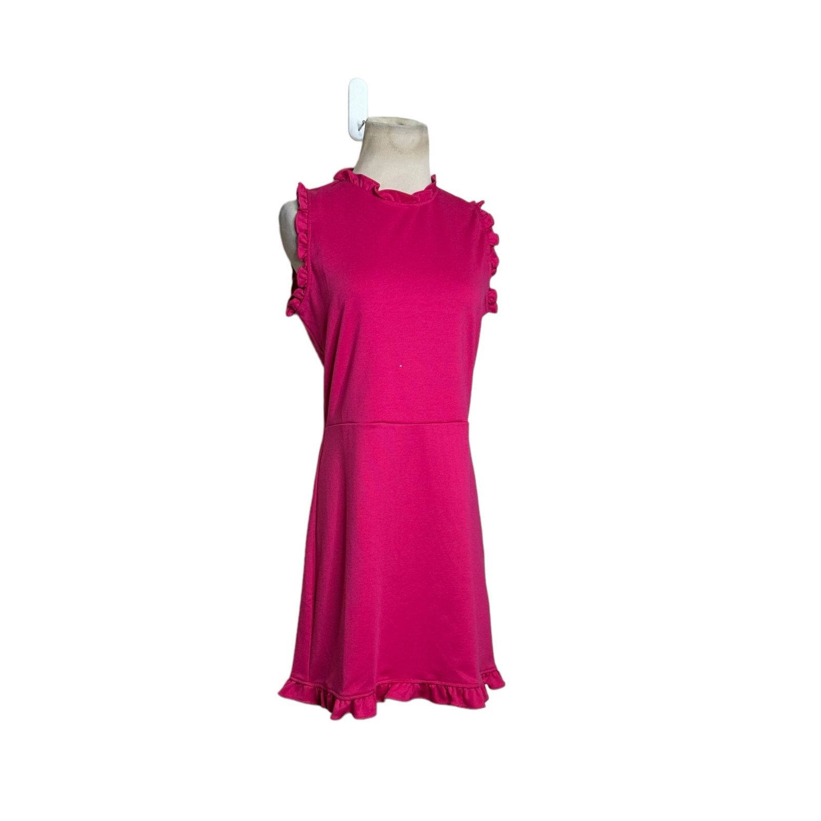 Amanda Uprichard Amanda Uprichard fuchsia sleeveless sheath dress size Large Size L / US 10 / IT 46 - 6 Thumbnail