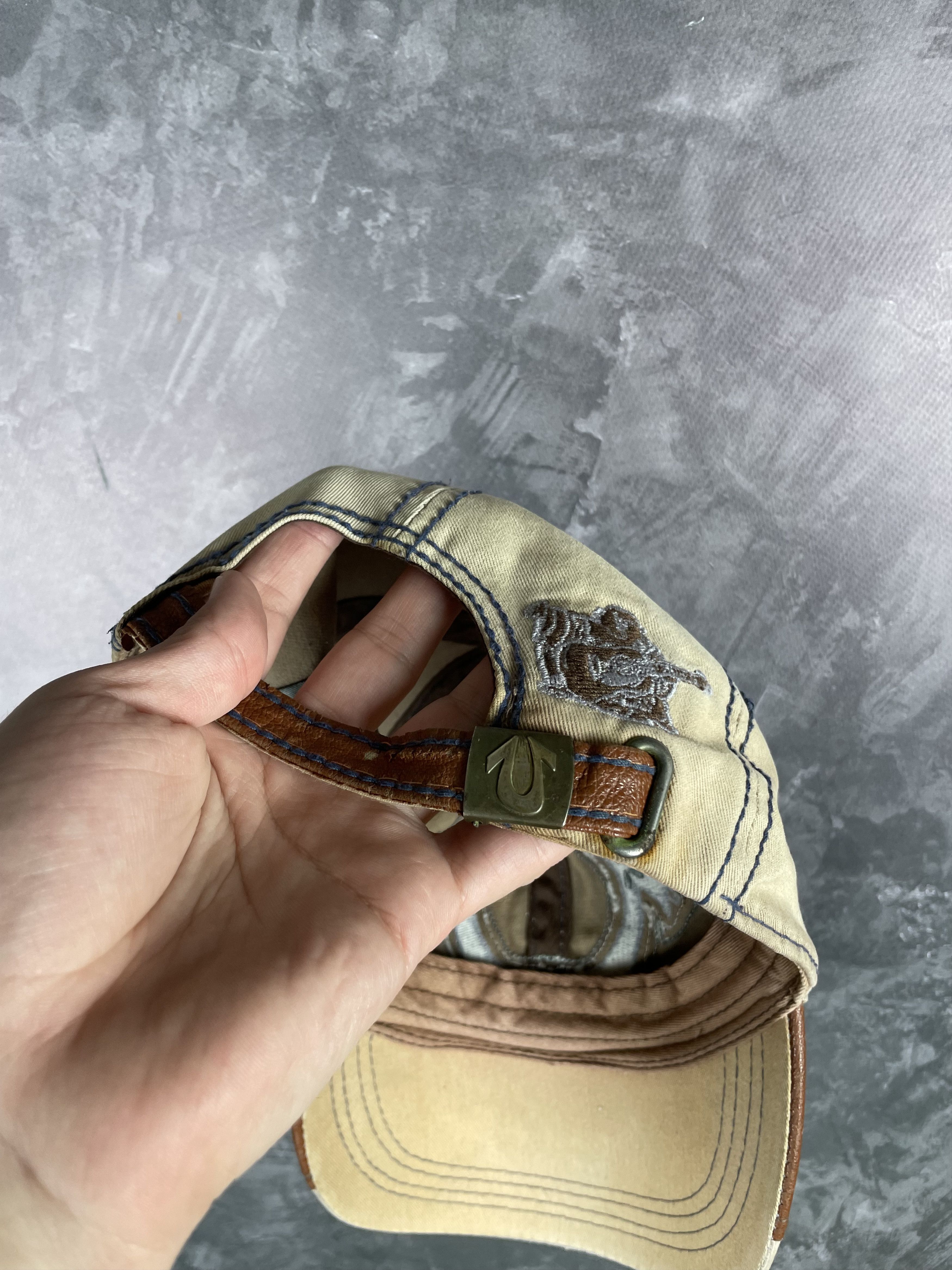 True Religion Distressed Vintage Trucker Hat Cap Y2k - Hats