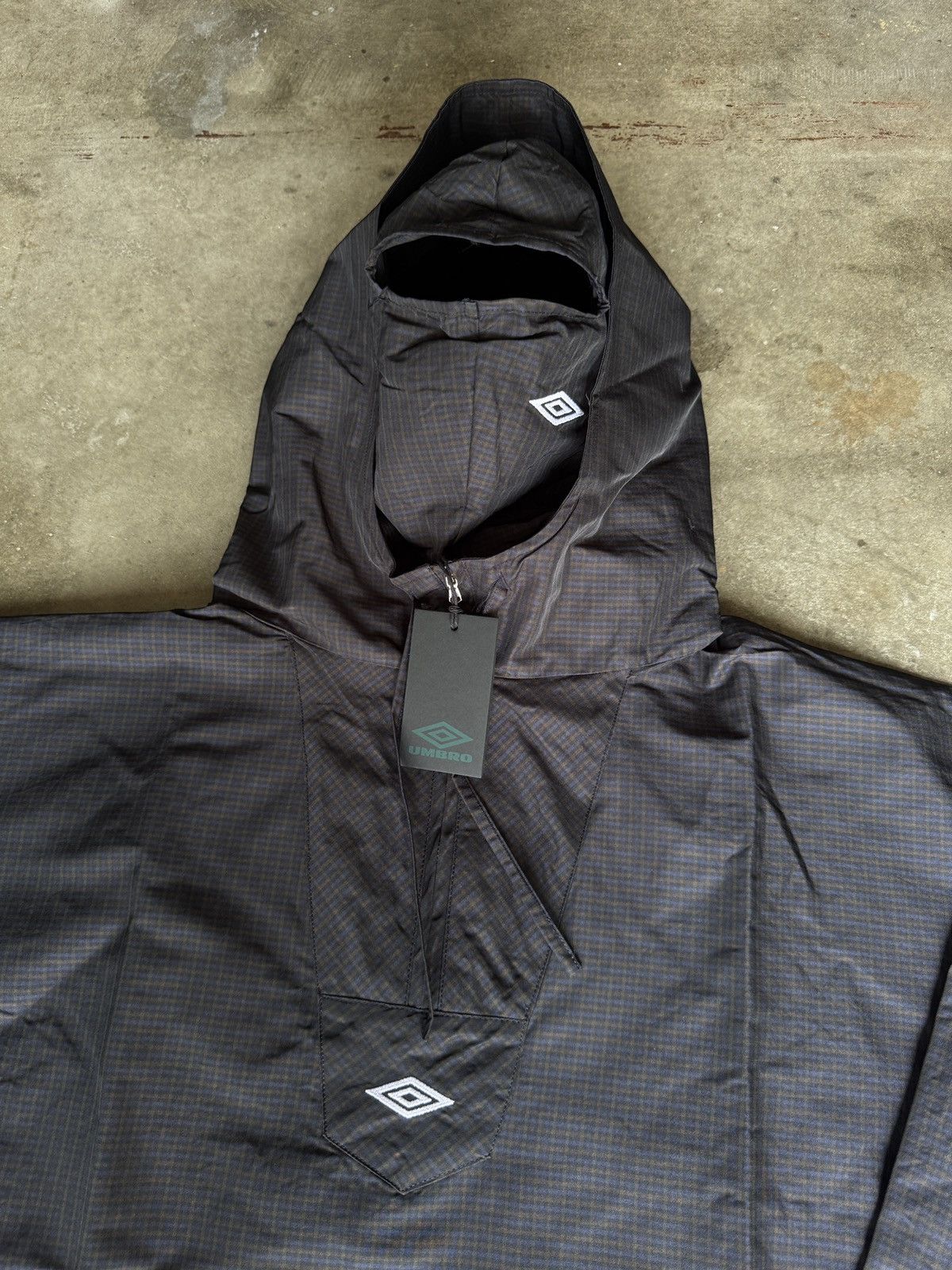 Slam Jam × Umbro DS Slam Jam Umbro Check Masked Anorak Jacket Navy Size US L / EU 52-54 / 3 - 4 Thumbnail