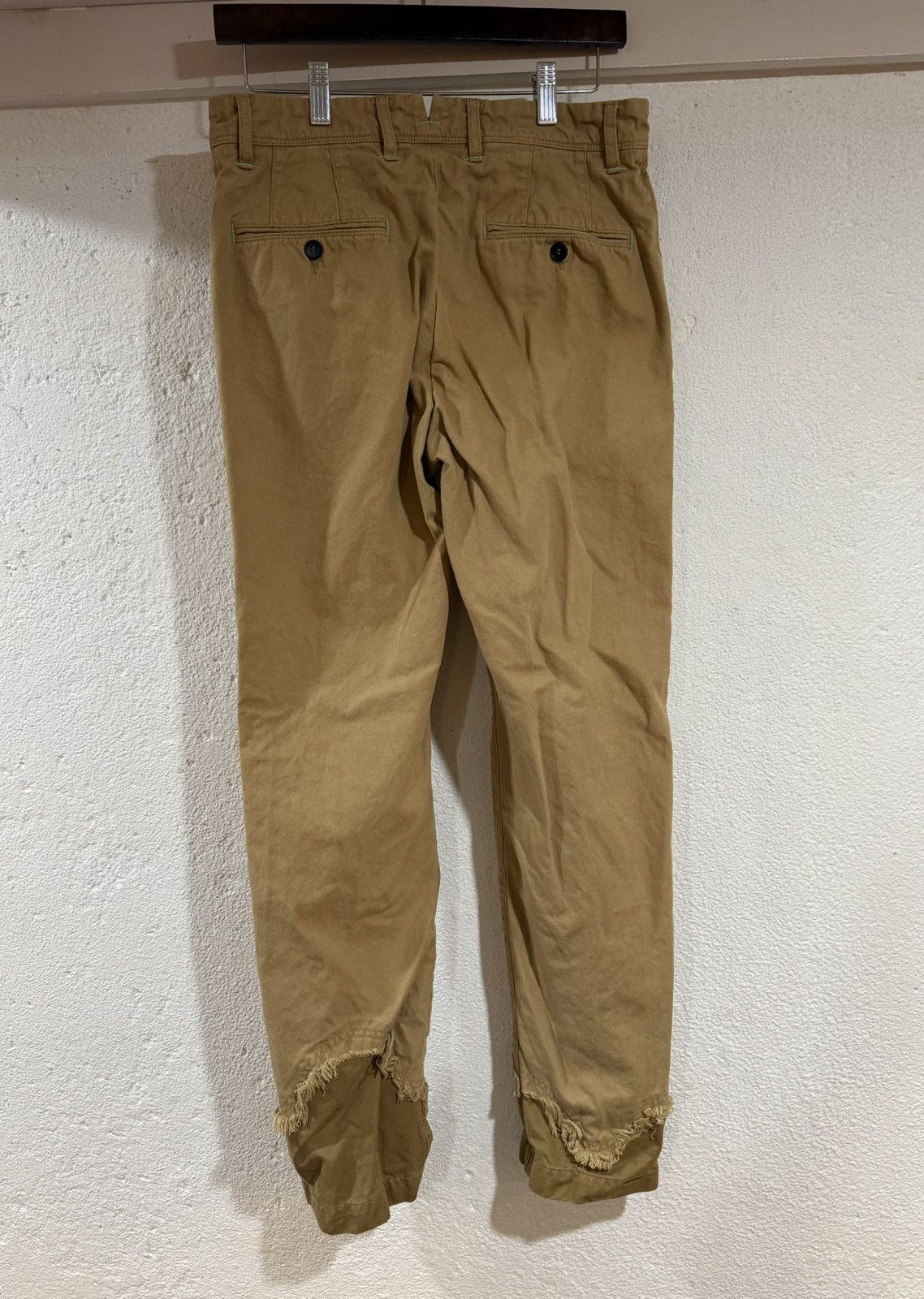 Facetasm × Incotex Beige Distressed Effect Pants Size US 30 / EU 46 - 2 Thumbnail