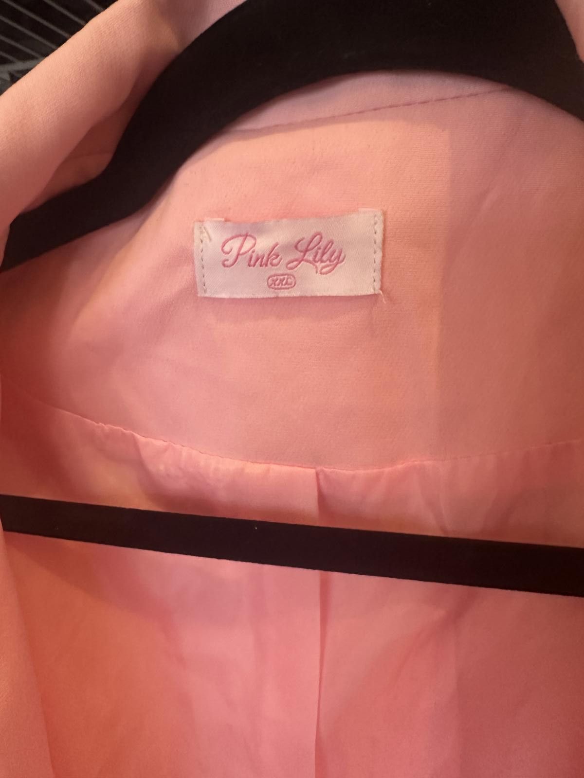 Designer Chic Pink Blazer by Pink Lily - Perfect for Any Occasion Size XXL / US 16-18 / IT 52-54 - 3 Thumbnail