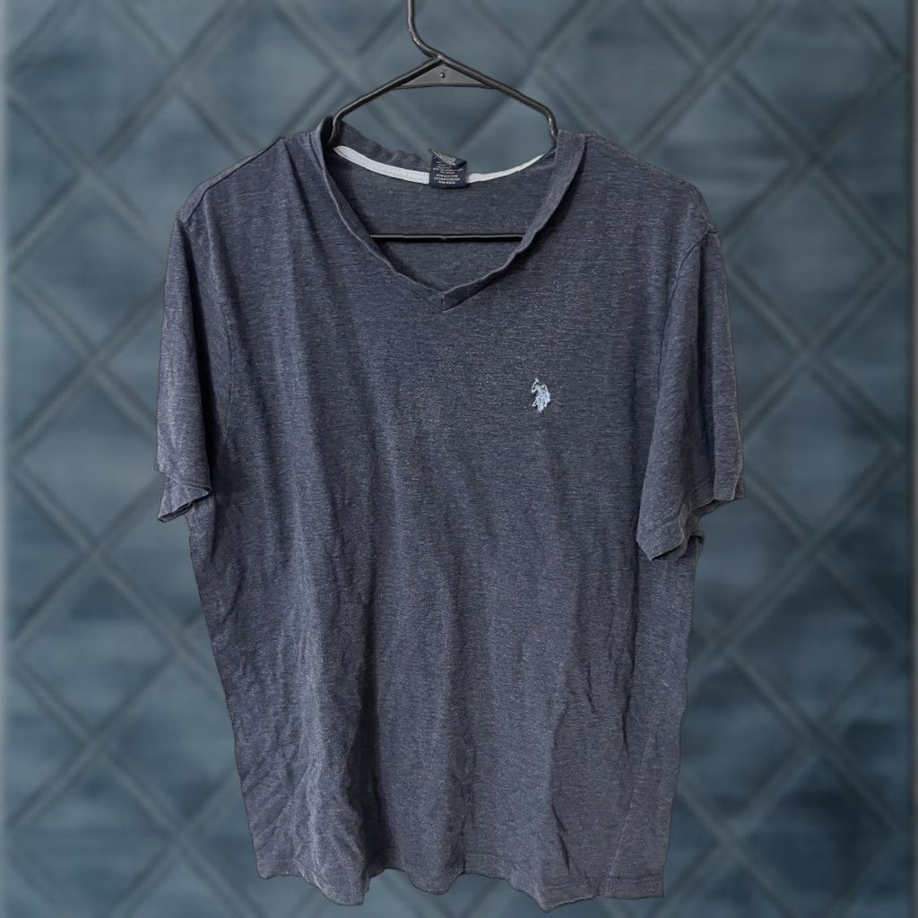 Polo Ralph Lauren VINTAGE Polo Ralph Lauren Men’s T-Shirt S/S Cotton Logo Blue Pony Neck L Size US L / EU 52-54 / 3 - 1 Thumbnail